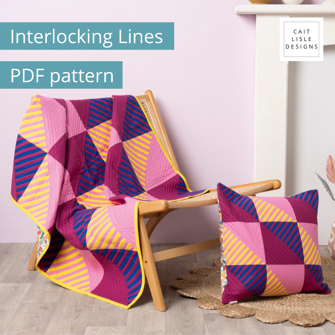 Interlocking Lines Quilt | PDF Pattern