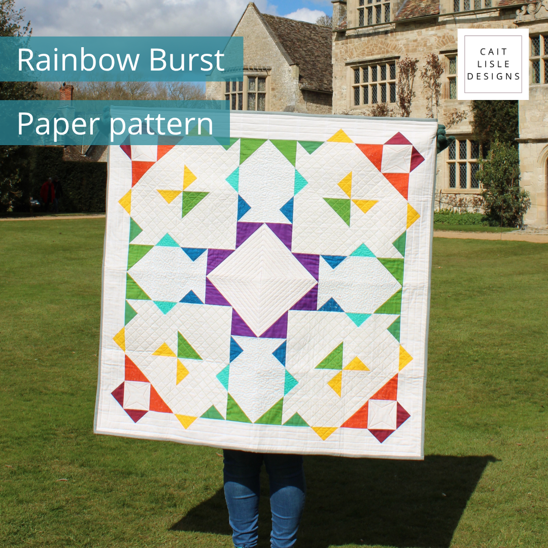 Rainbow Burst Quilt | Paper Pattern