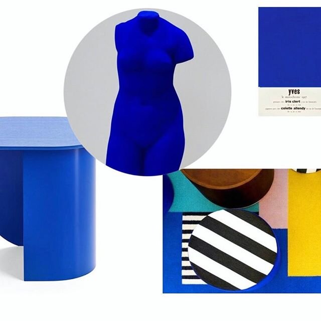 Current color mood: Yves Klein Blue

Features: MOMA table | Camille Walala art

Need more color inspo🌈? Check out the Lab/ link in bio