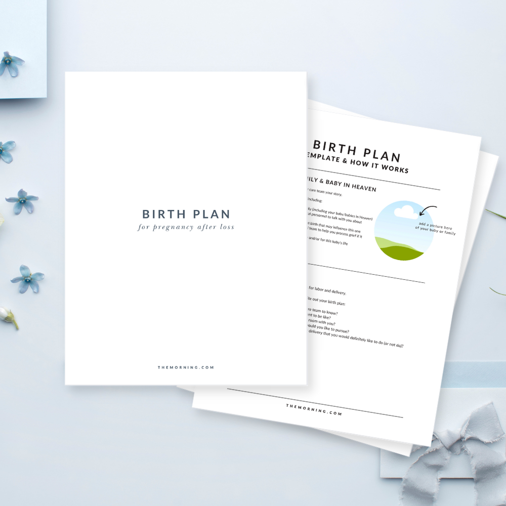 Birth Plan Customizable Template | Pregnancy After Loss — The Morning