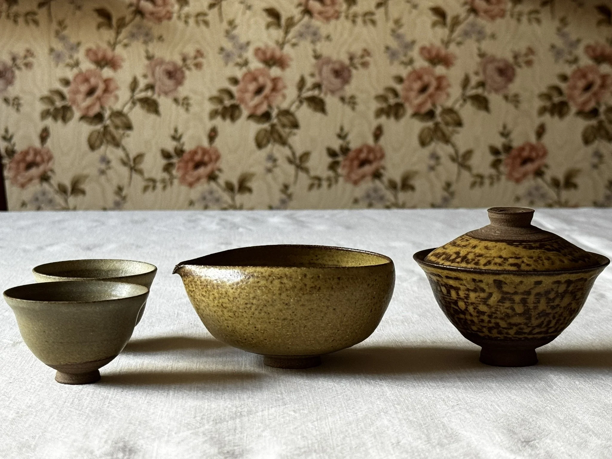 Ensemble Gaïwan, verseuse et 2 tasses - Manon Clouzeau