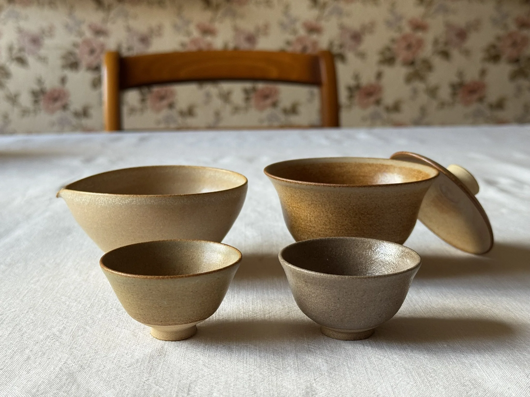 Ensemble Gaïwan, verseuse et 2 tasses - Manon Clouzeau