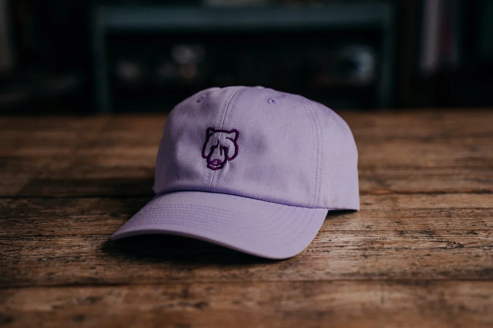 Lilac Purple Dad Hat with Embroidered 