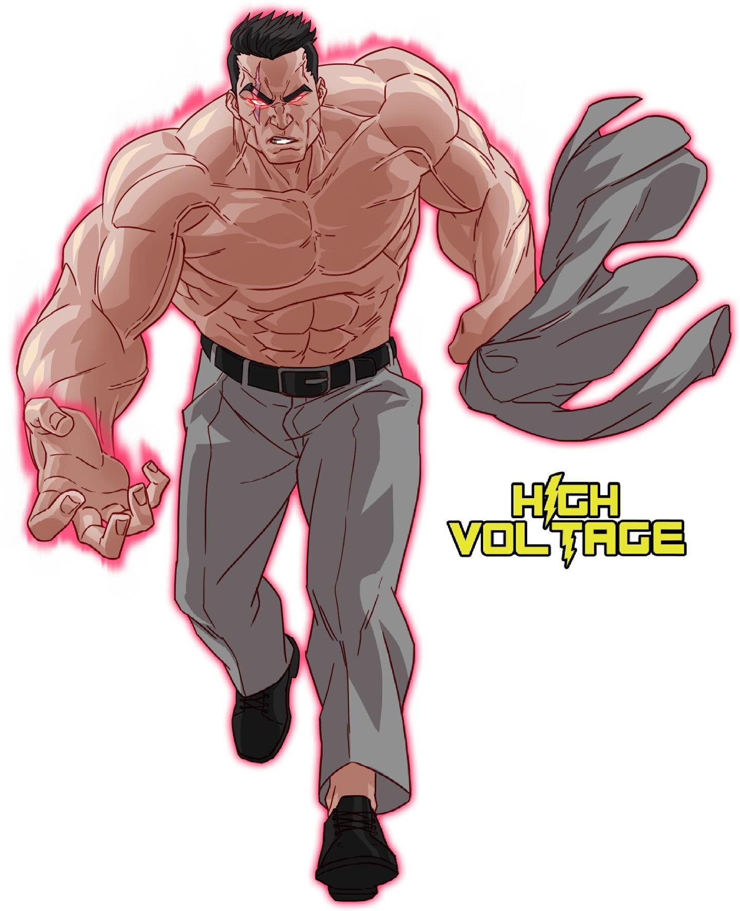 Here&rsquo;s the finalized picture from the last post! This is Al Salvatore, also know as the &ldquo;Big Guy.&rdquo; He is the big bad in season 2 of High Voltage. His power is his super strength.

Al Salvatore is actually a renowned business man and