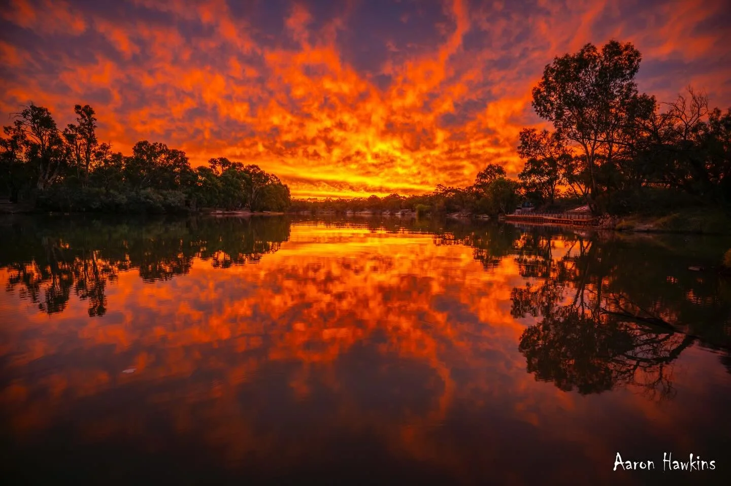 Sunset stunner 🥵😍

The sky was an absolute burner tonight! I could see the makings of it as we walked the dogs so raced down the river in hope. Ended up walking out into the cool water to take it all in. It was so epic, one of the best I&rsquo;ve s