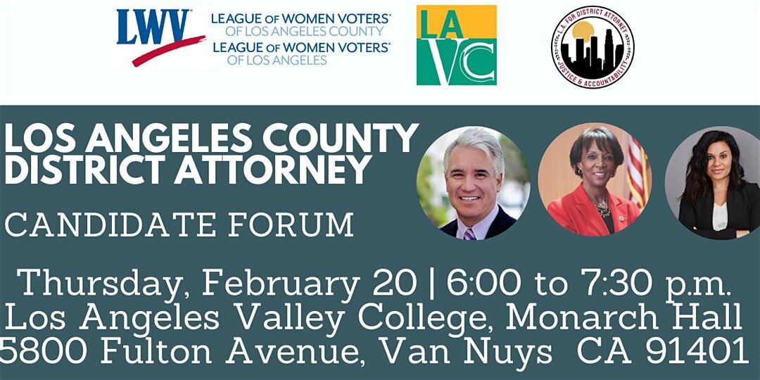 LA County District Attorney Candidate Forum at LA Valley College