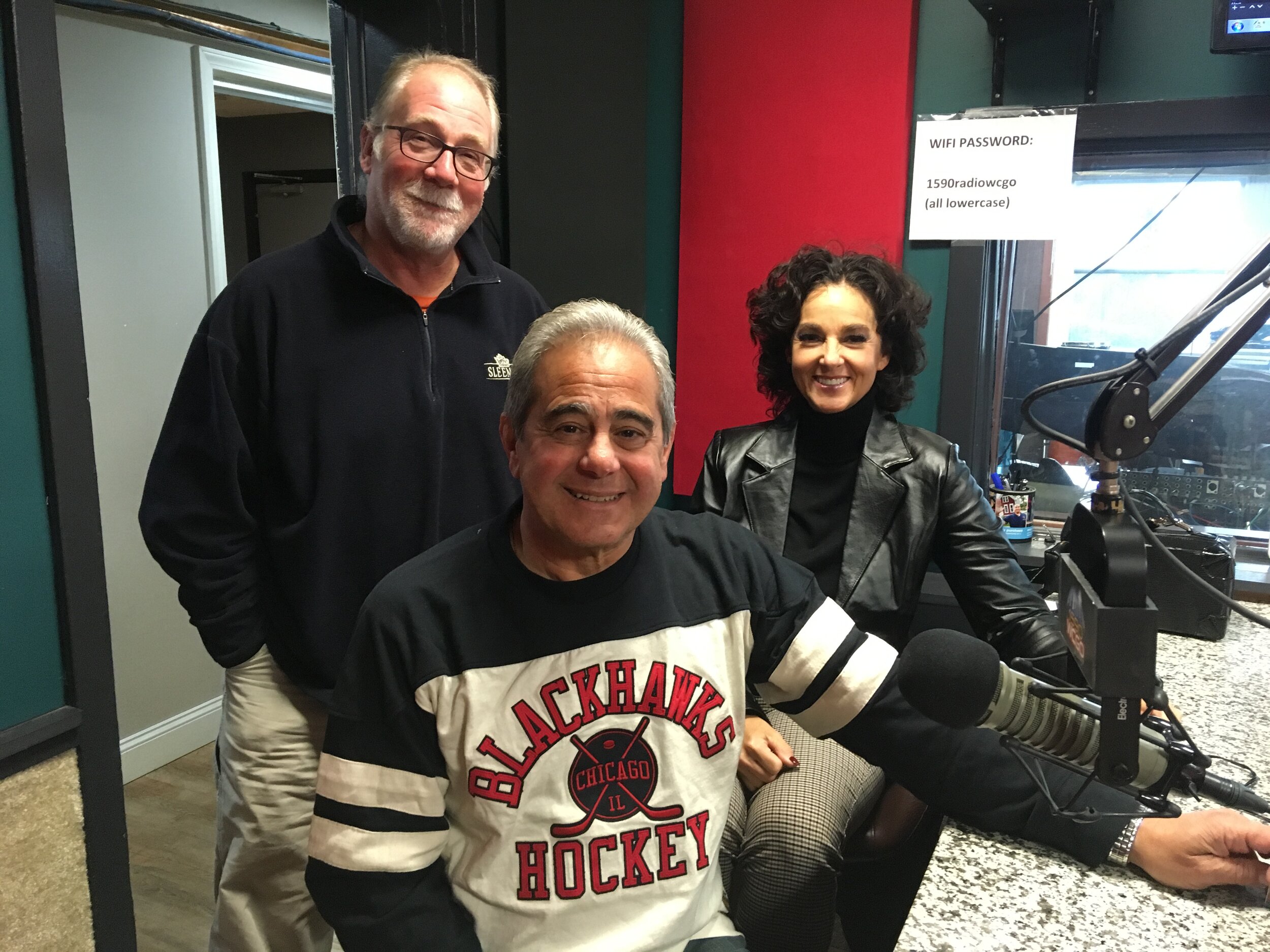 Berwyn Mayor Robert Lovero, Mike Shereck, Gail Lovero (October 26, 2019)