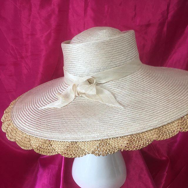 #neilgrigg #summer #strawhat #newseason #vintagestyle ....this wonderful new season Summer hat incorporates vintage braid.... one only, available now....sorry, SOLD