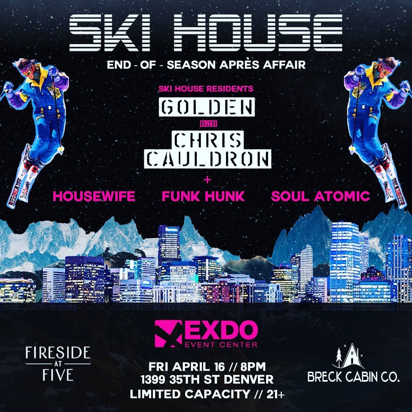 It's been an absolute minute, but we're going to close this season out right.  Bringing our show to Denver on Friday, April 16. We have a stacked lineup of Colorado talent, epic production, and we're even giving away a 3-night stay in Breck thanks to