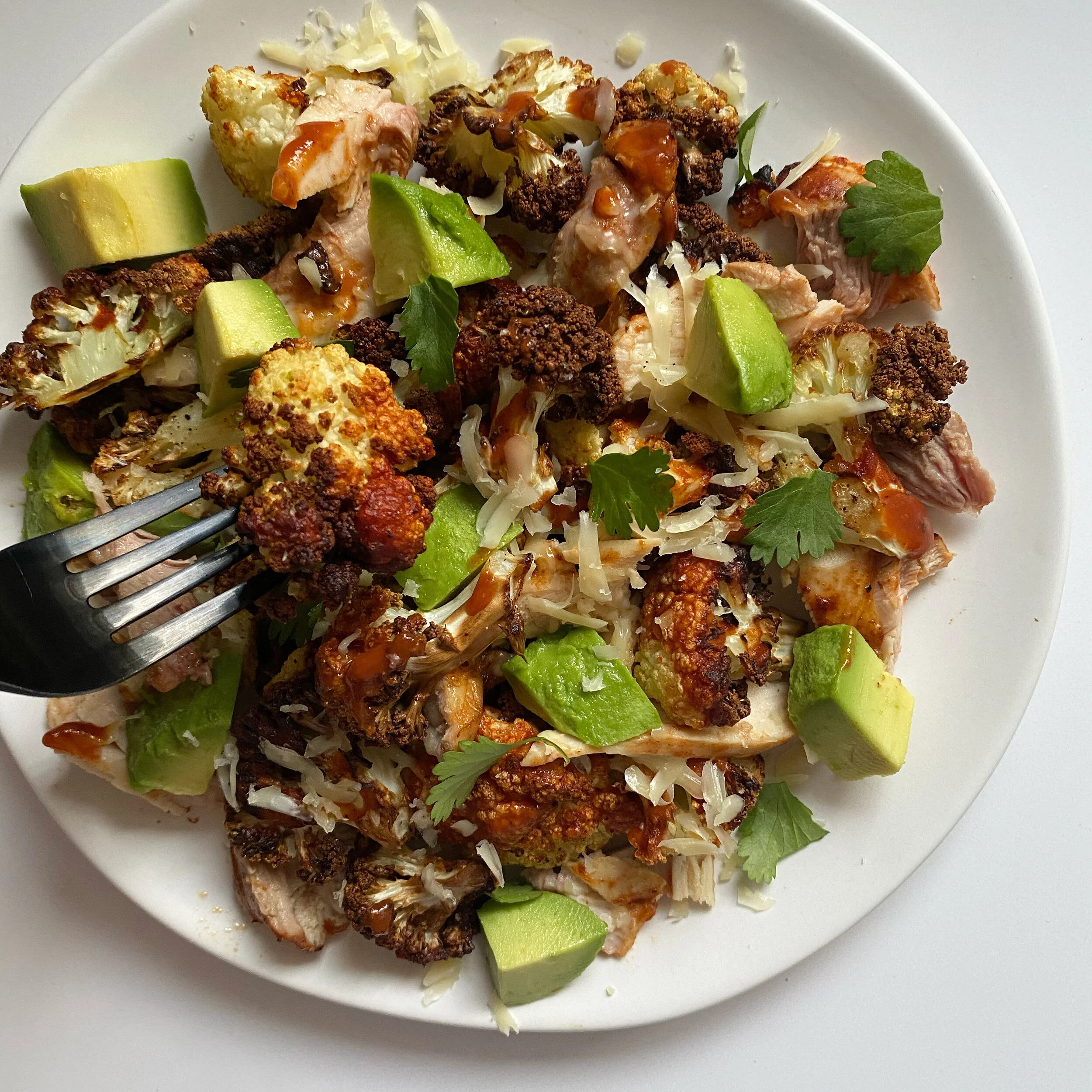 bbq chicken cauliflower bites