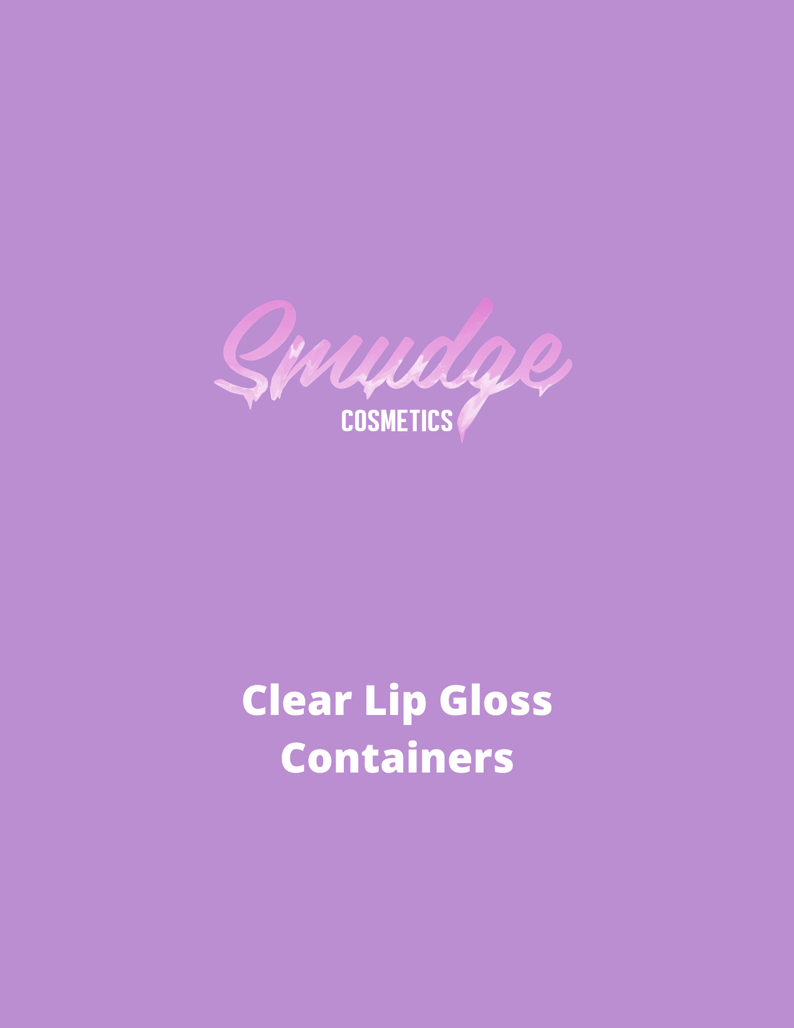 Clear Lip Gloss Containers