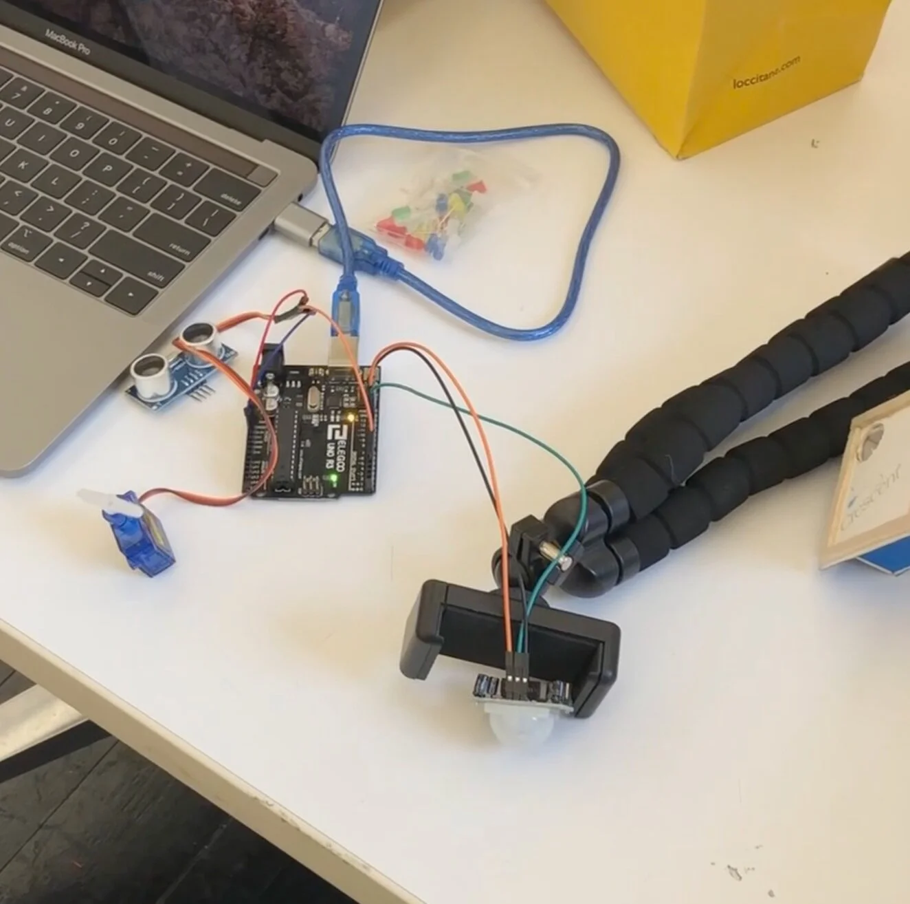 Test with sensors