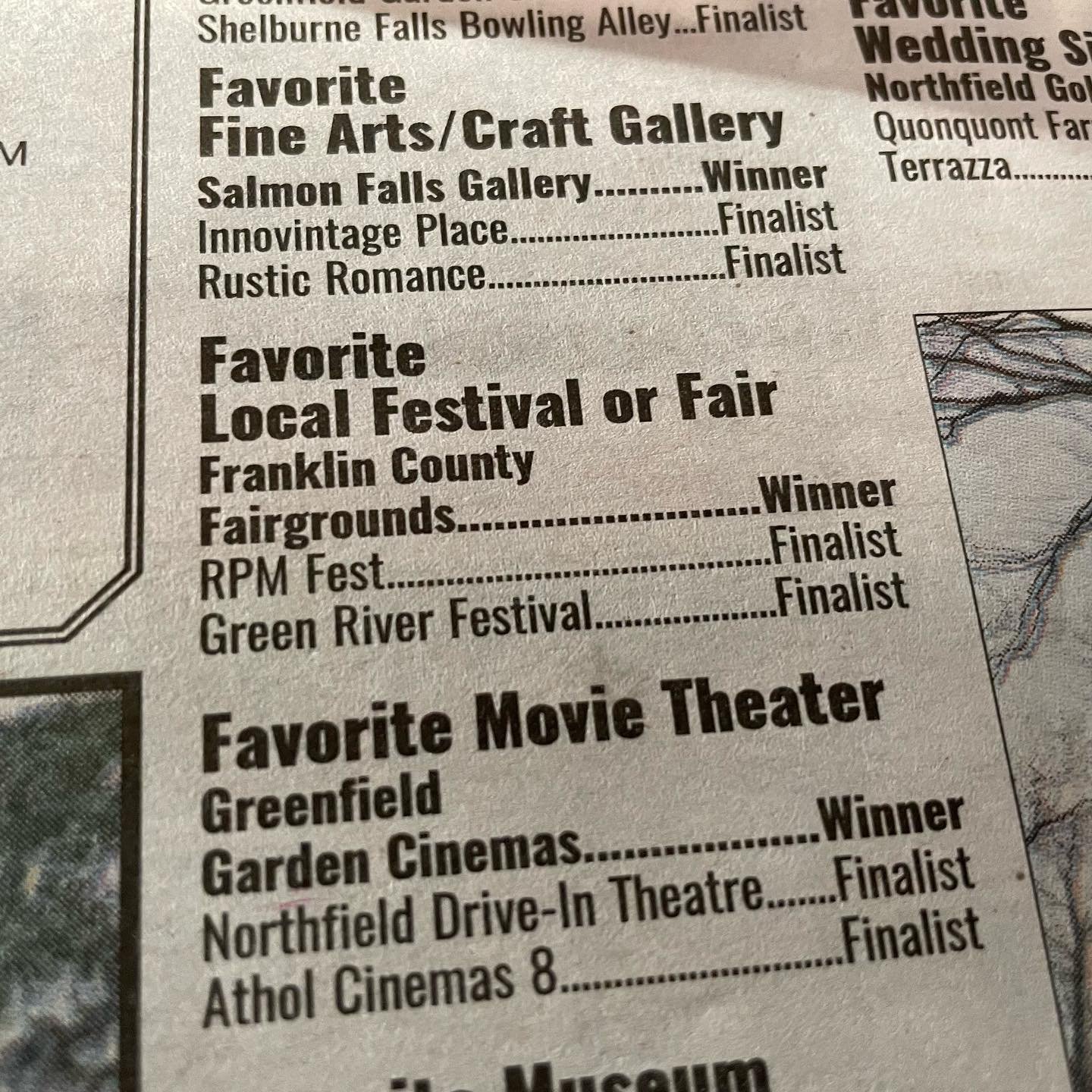 Check it out - RPM was voted one of the top 3 festivals or fairs in Franklin County, right next to @franklincountyfairgreenfieldma and @greenriverfest. Thanks to the Greenfield Recorder for the highlight!
