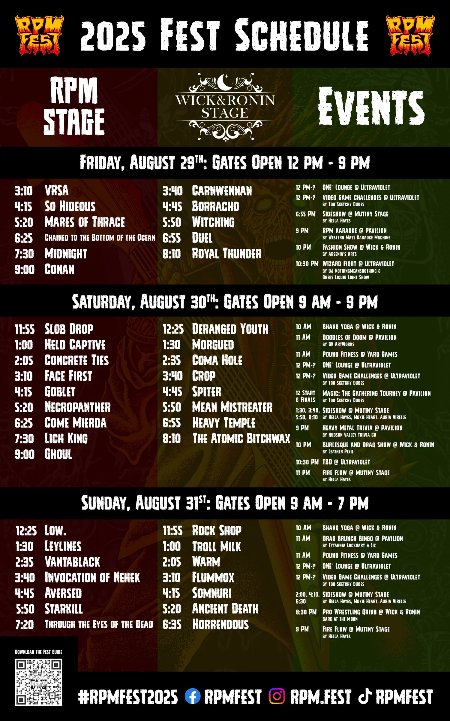 Rpm Events Menu.pdf 2025 Schedule Reveal — RPM Fest