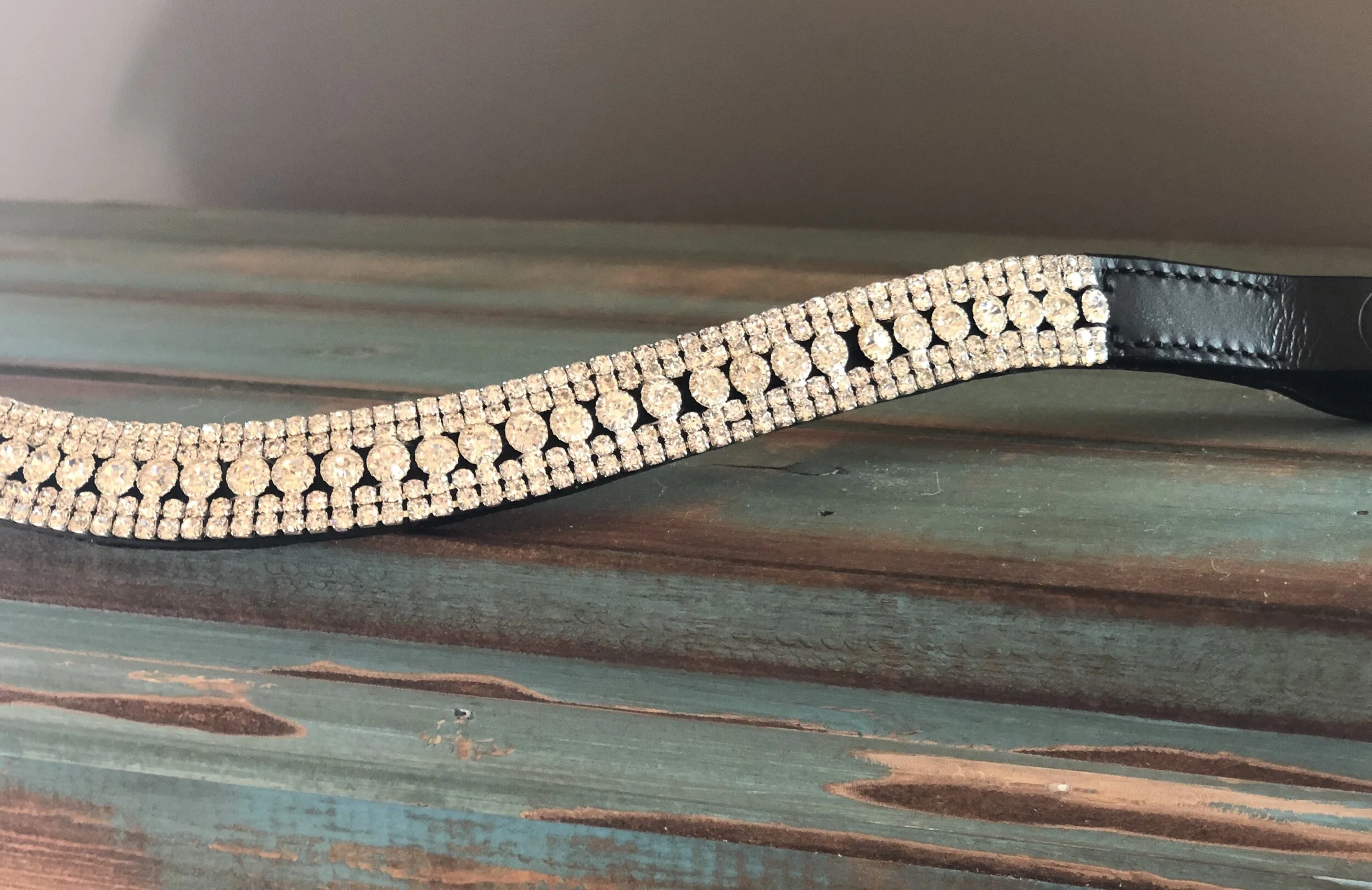 All Silver Crystal Brow Band