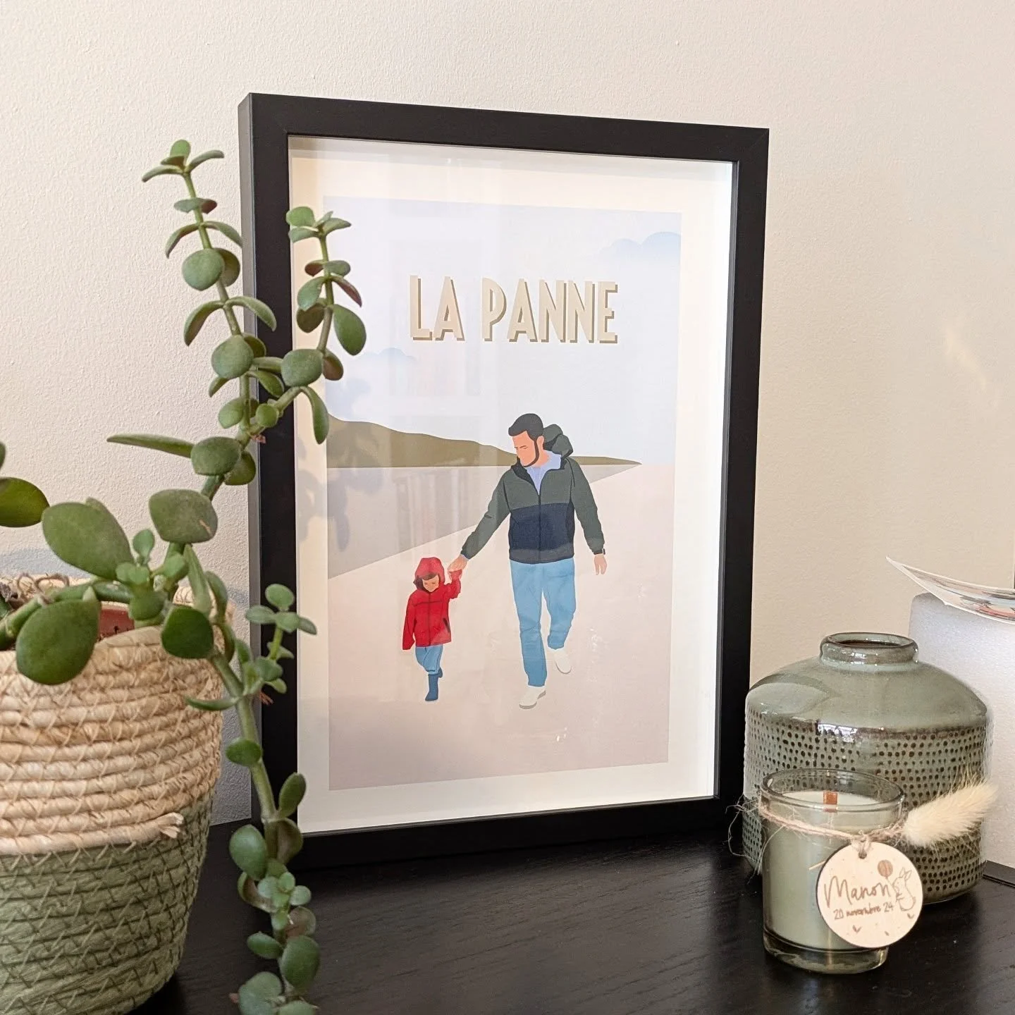F&ecirc;te des p&egrave;res ⚡
.
Une petite attention
Une illustration personnalis&eacute;e, inspir&eacute;e d'une photo prise, comme un clin d'&oelig;il complice. 
Une attention qui fait sourire, un cadeau qui touche droit au c&oelig;ur ❤️🎁
.
#creat