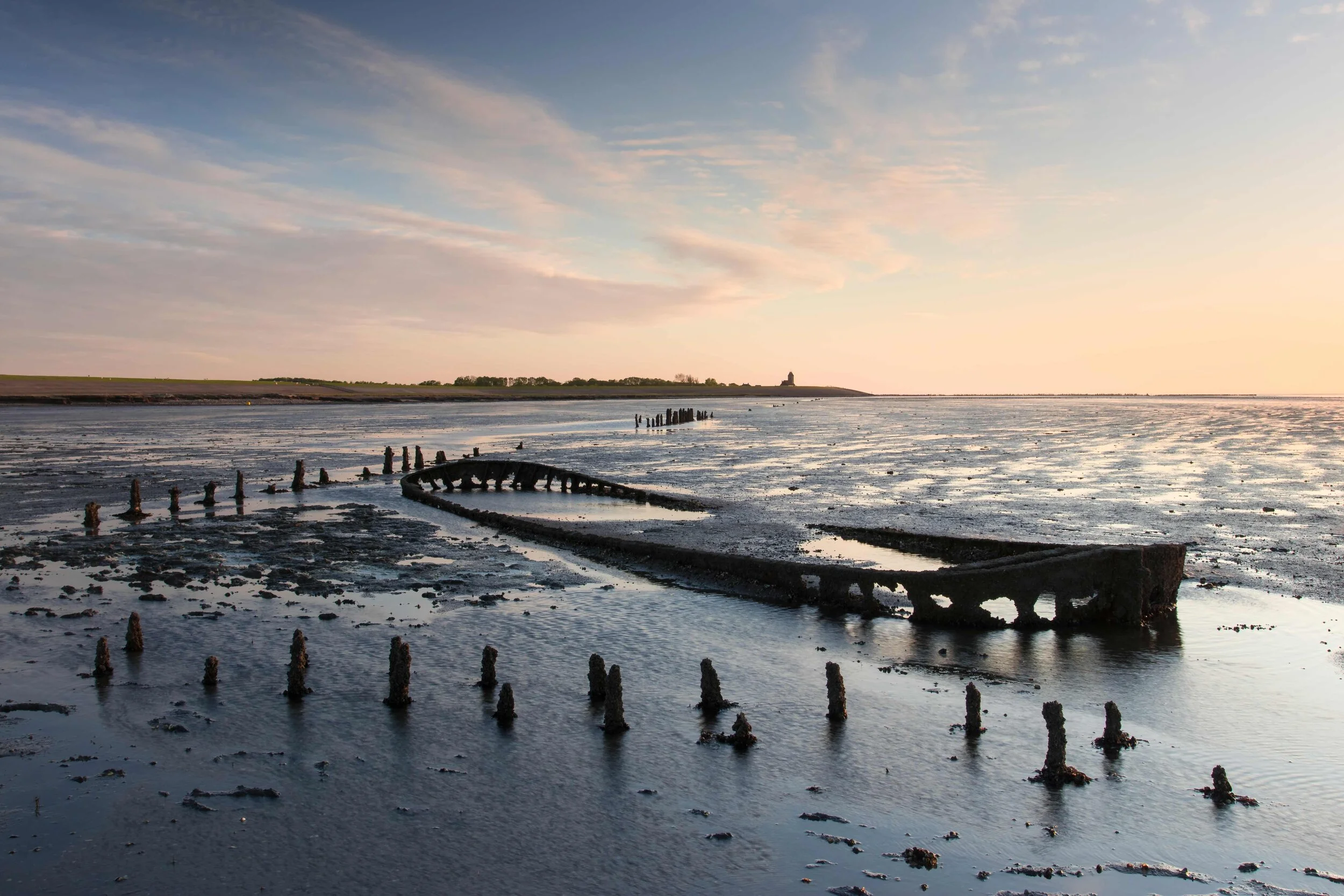 Wreck in the mud
