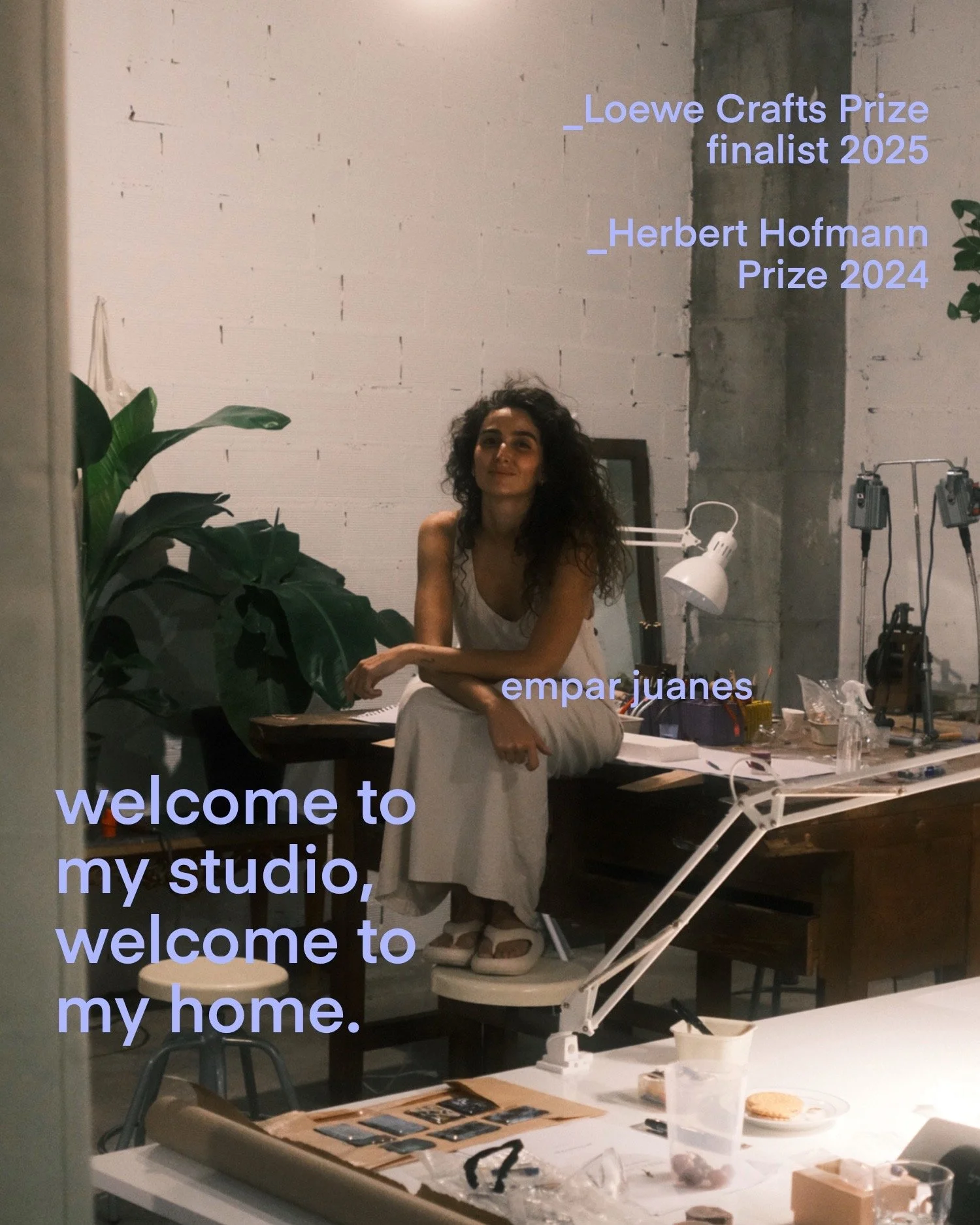 Artist Empar Juanes leading stone carving and contemporary jewellery residency in Spain at PEDRA Casa Estudi