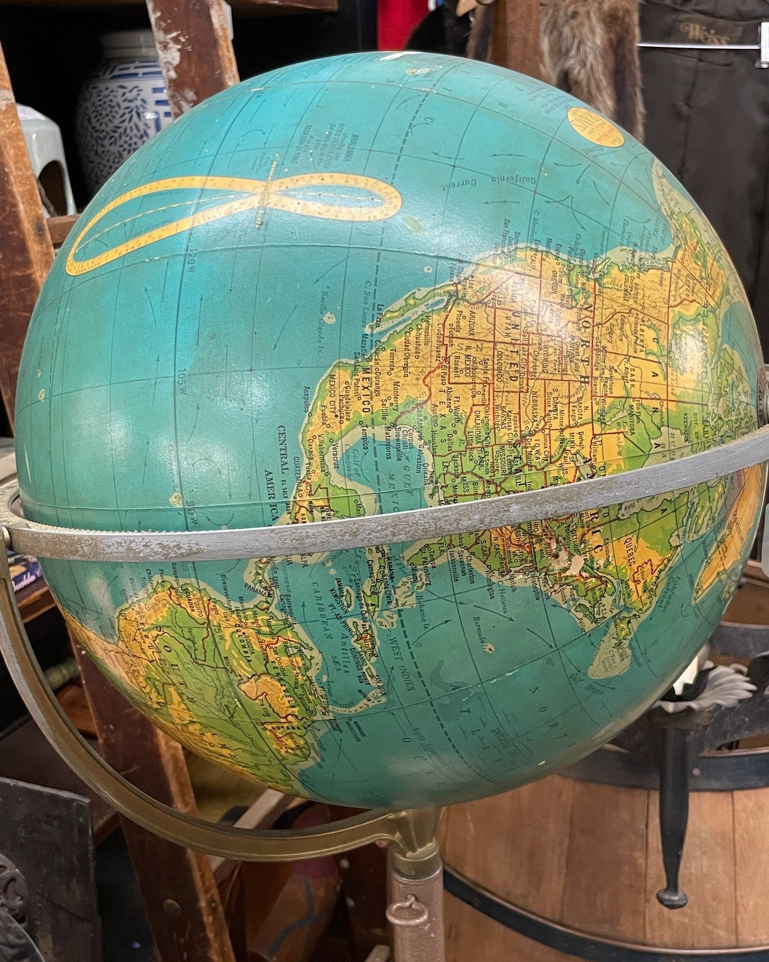 #waybackwednesday Take a spin around the world! #heretodaymaybetomorrowmaybenot #antiques #decorandmore #vintage #rocantiques #roc #cdga #OMA #ontariomallantiques #waybackwednesday #vintageliving #vintage #collectibles #vintageny #antiquesnewyork #ro