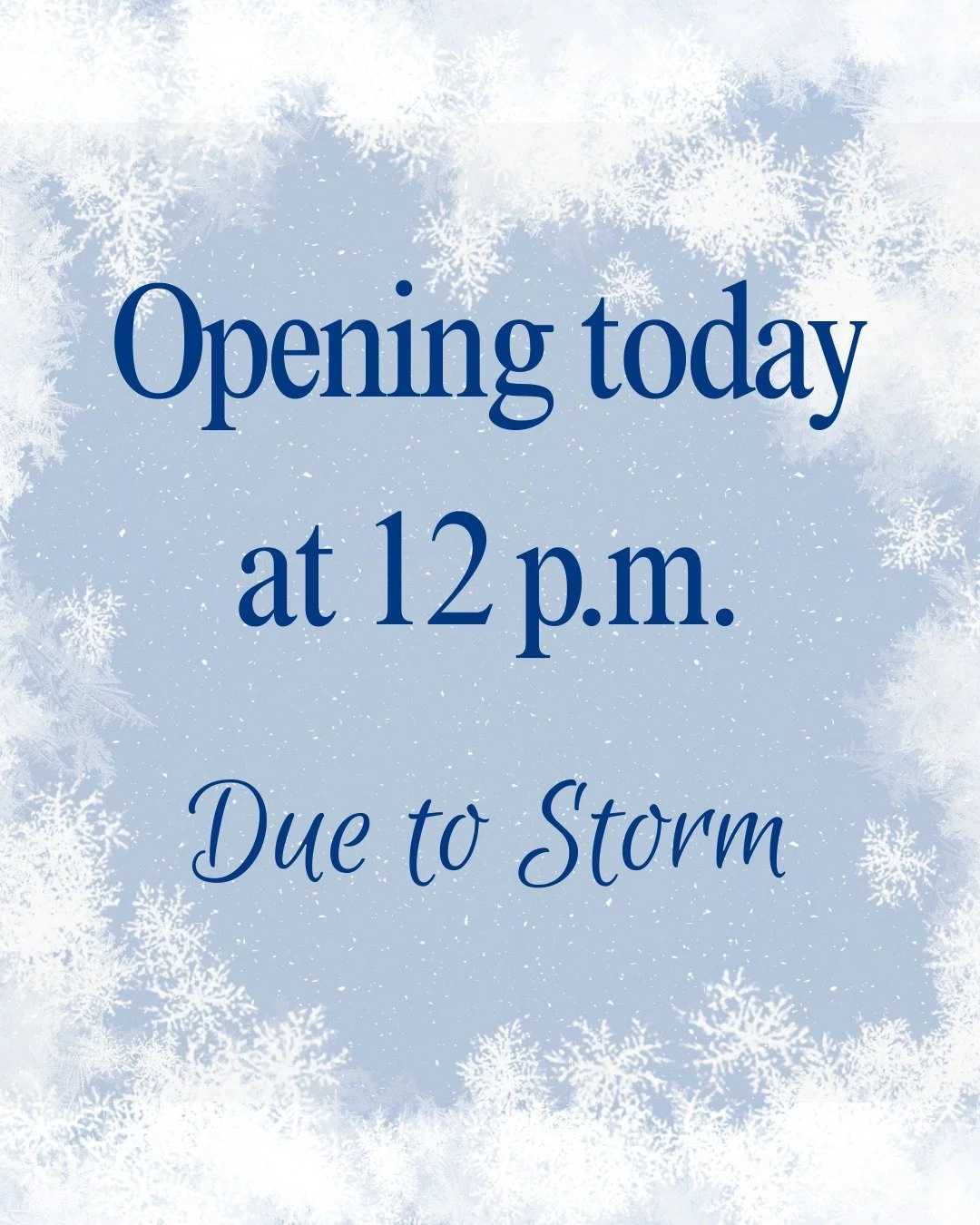 We'll see you at noon today!