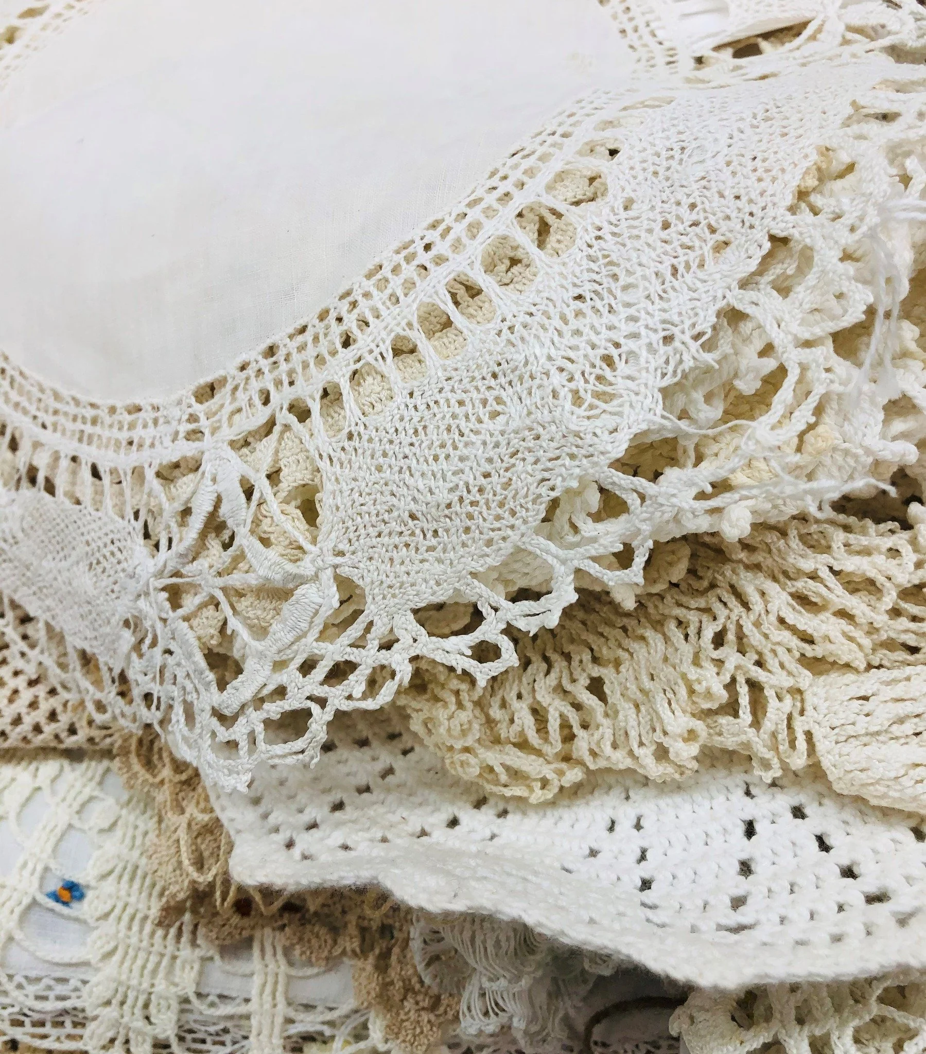 #waybackwednesday  crocheted beauties #heretodaymaybetomorrowmaybenot #antiques #decorandmore #vintage #rocantiques #roc #cdga #OMA #ontariomallantiques #waybackwednesday #vintageliving #vintage #collectibles #vintageny #antiquesnewyork #rocantiques