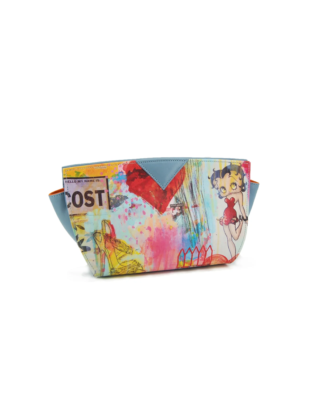 Clutch Bag Alice, artwork Maria Burgaz