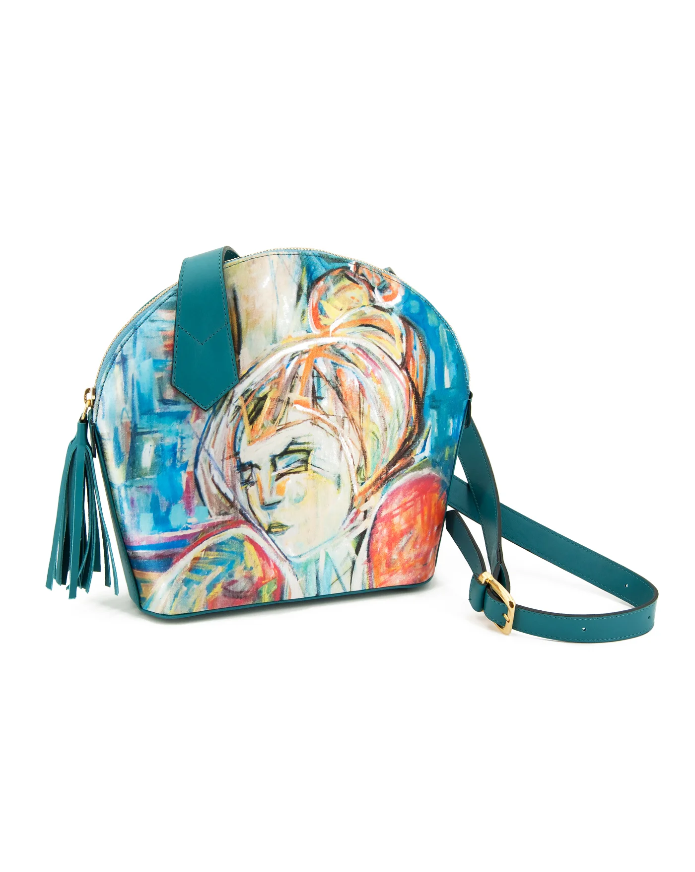 Handbag Leila, artwork Marie-Christine Thiercelin