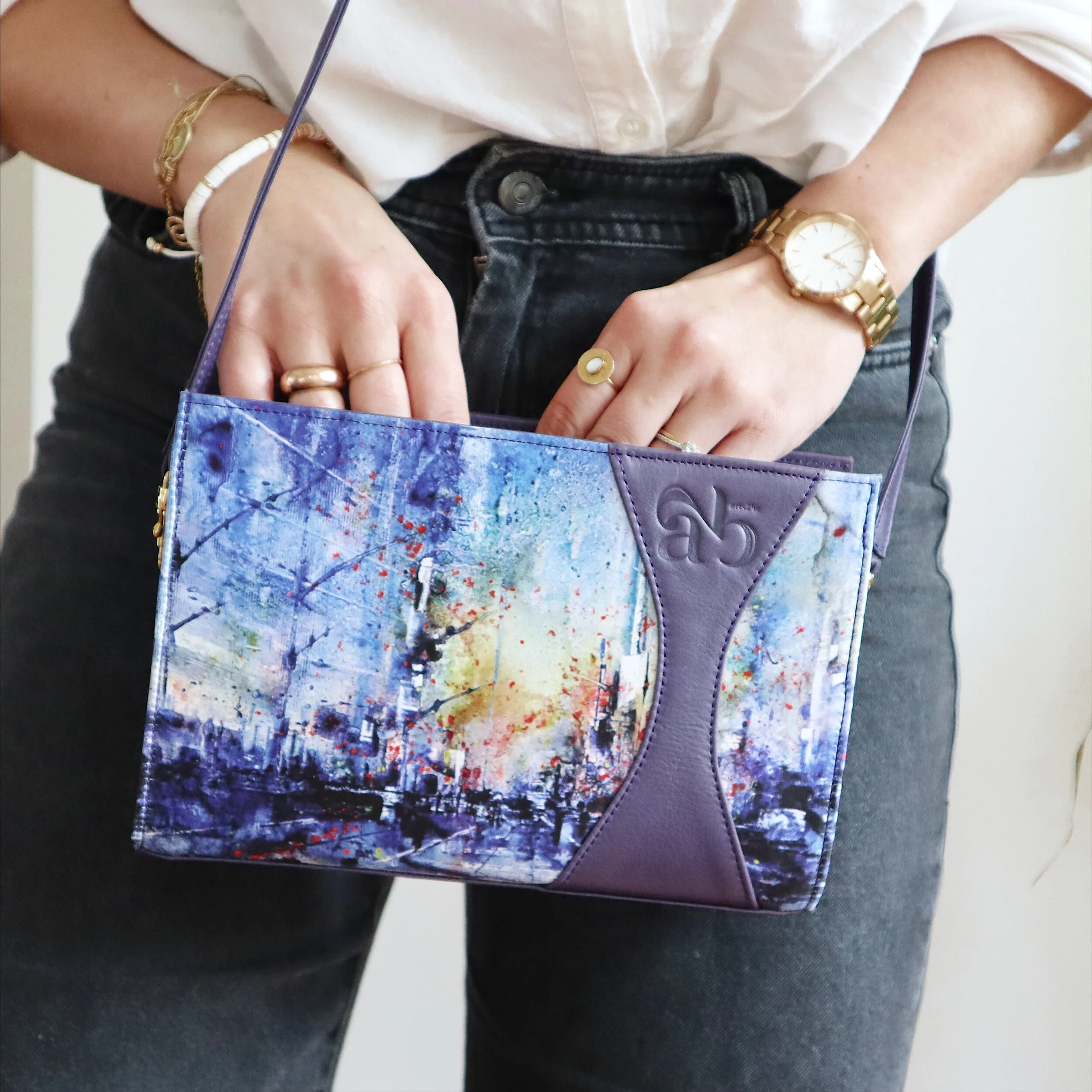 Clutch Bag Zoé, artwork of Michel Laasman