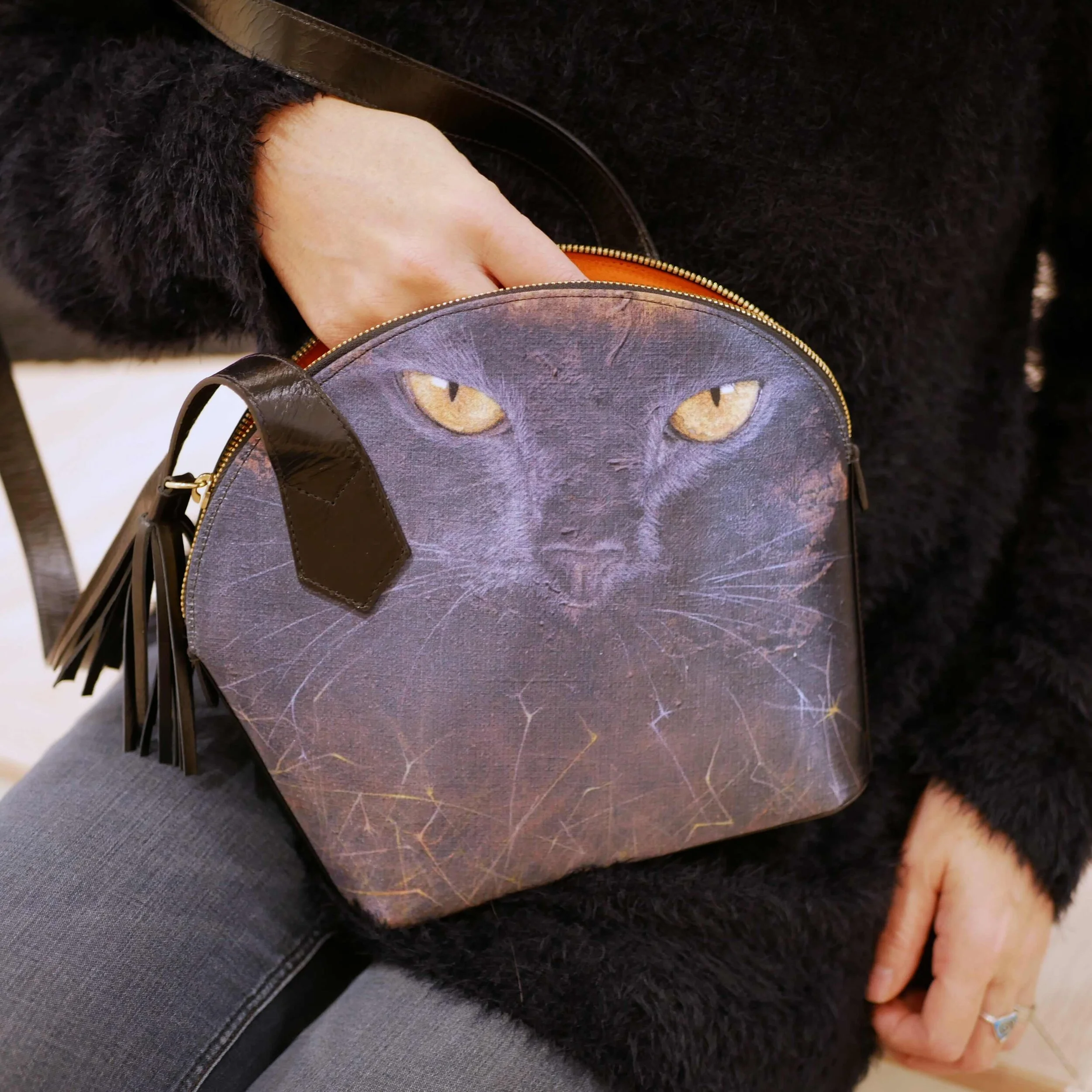 Handbag Leila, artwork Isabelle Marchal