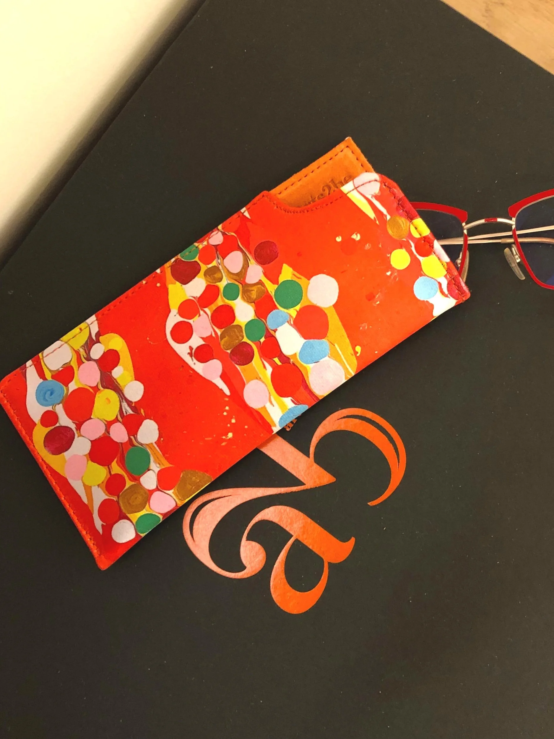 Glasses case orange colour arts2be, Frank Jons