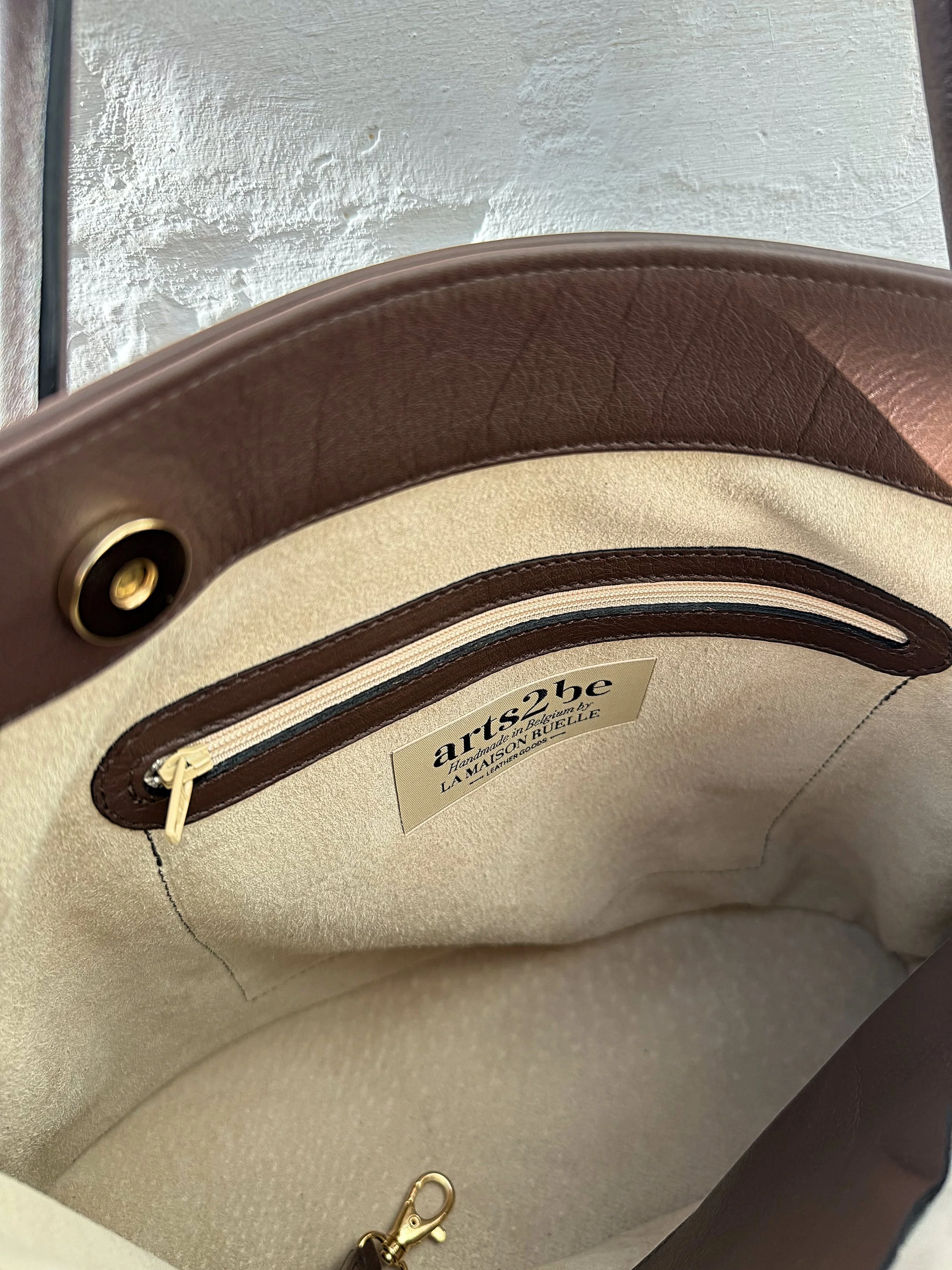 Interior bag Lara chocolate brown