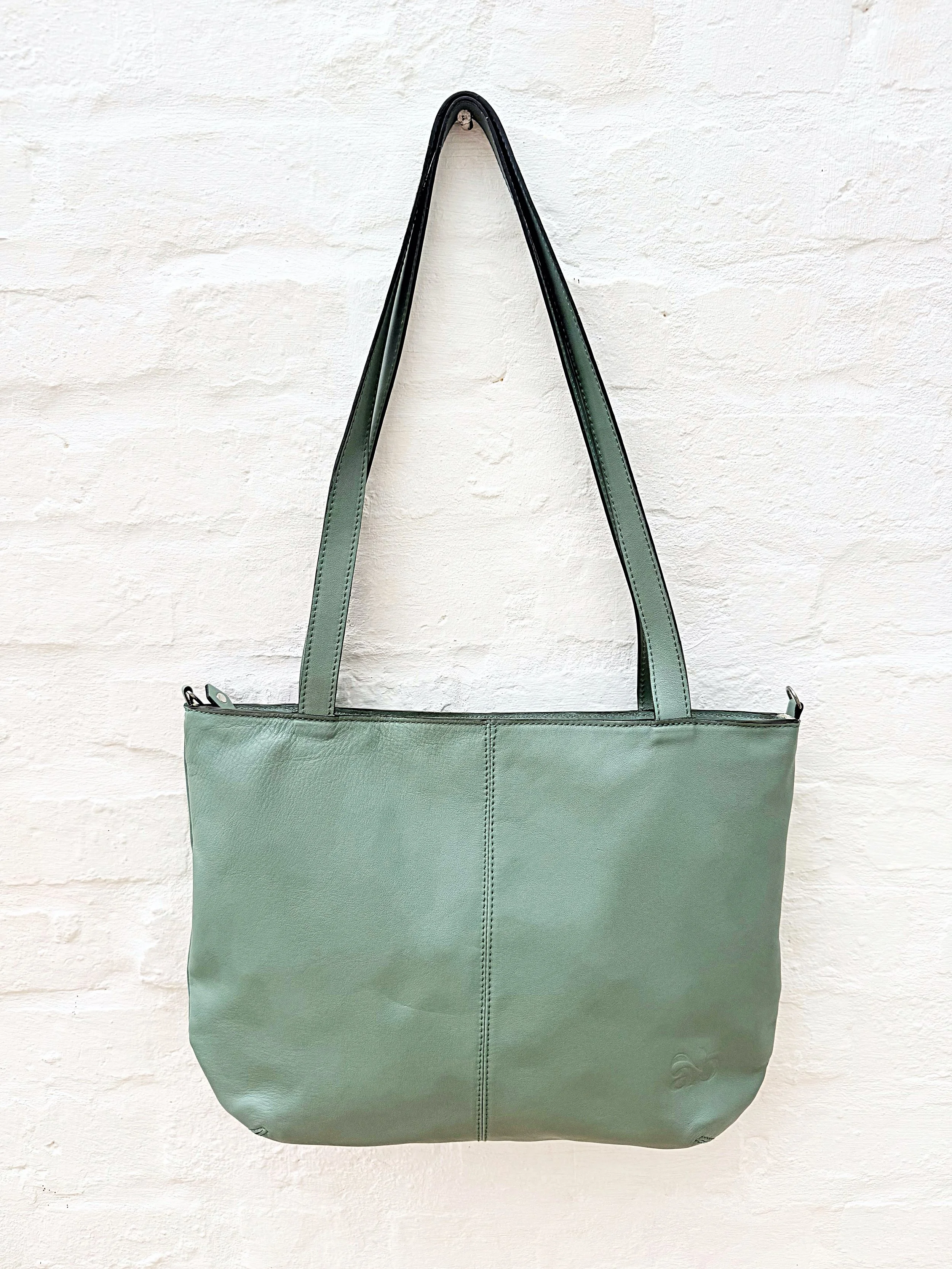 Nina Bag green leather