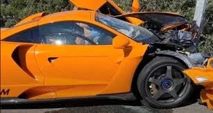 Adrian Sutil’s McLaren Senna LM crash