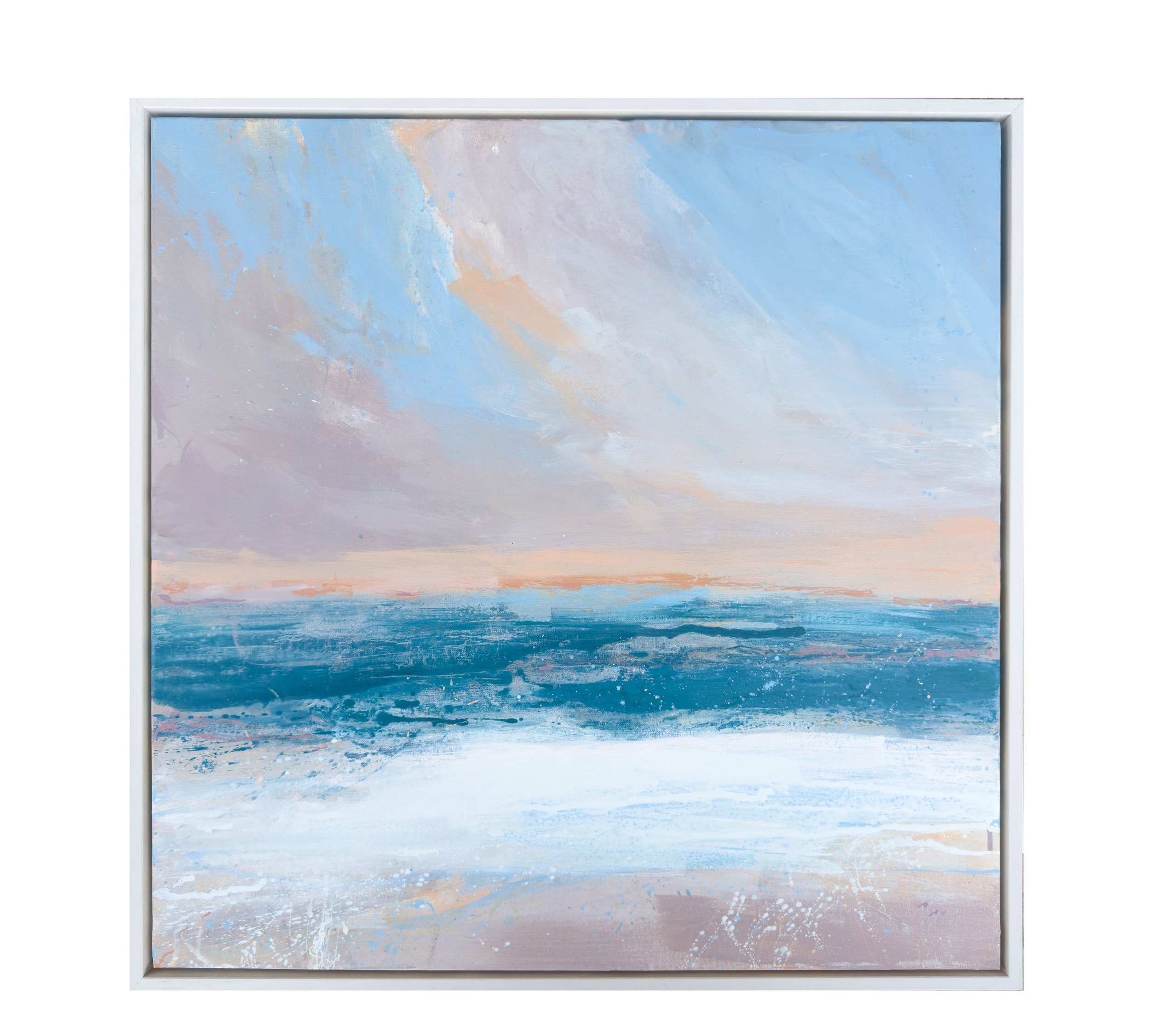 Sunset swim framed low70x70cm web copy.jpg