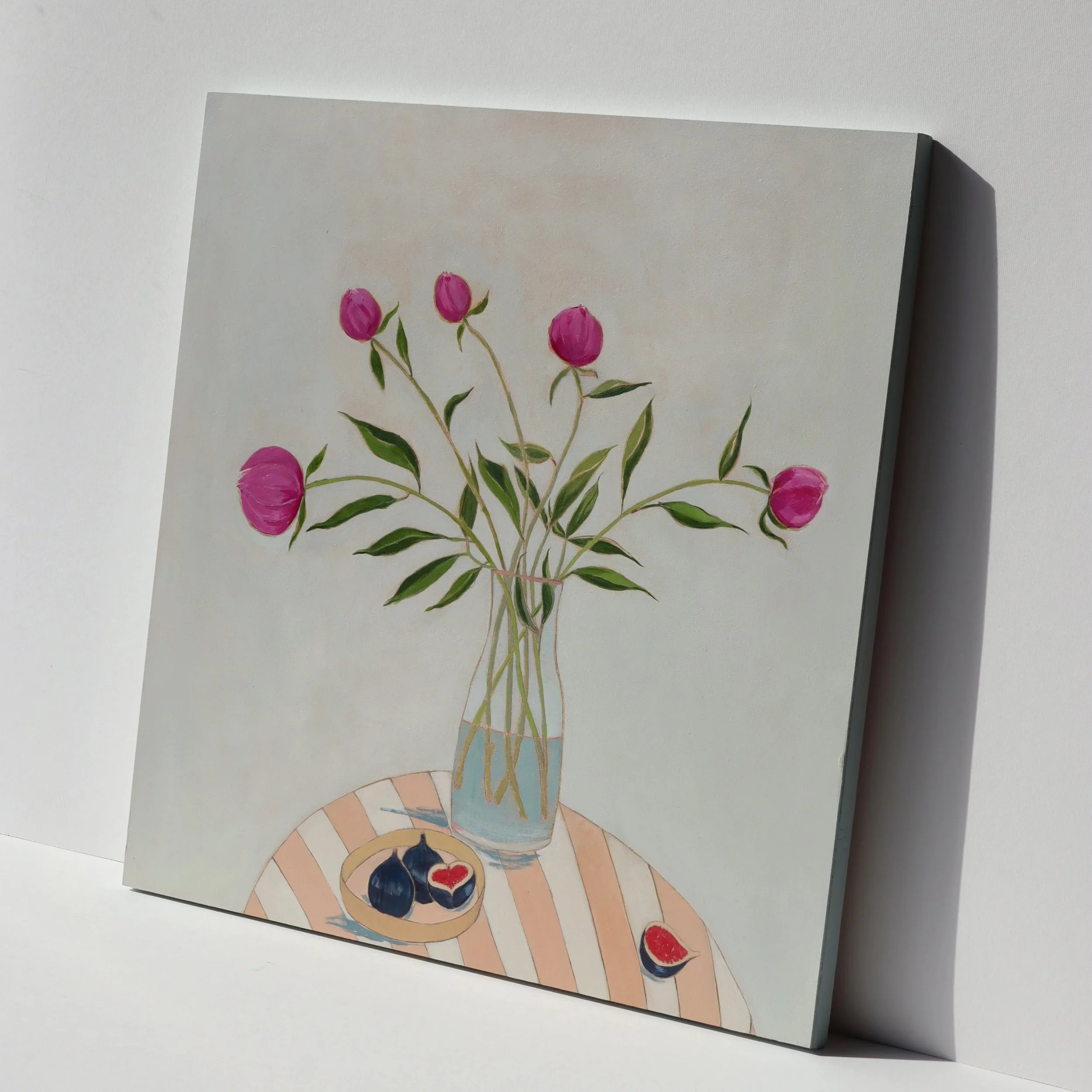 Pink peonies and figs