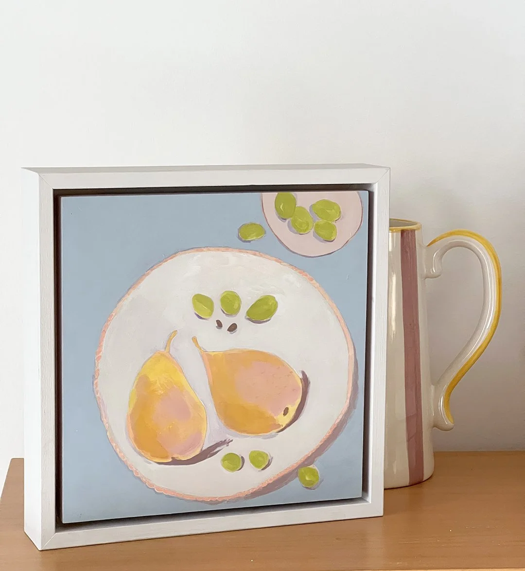 Olives & pears on shelf.JPG