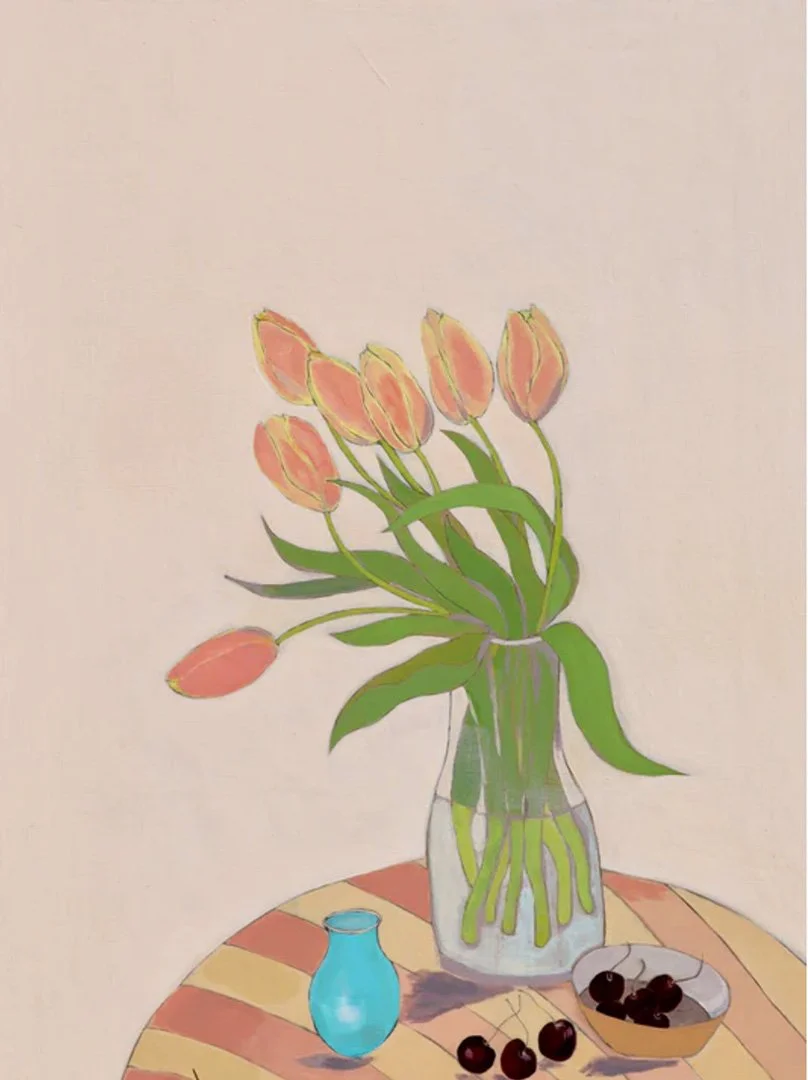 canvas Tulips and sweet cherries.jpg