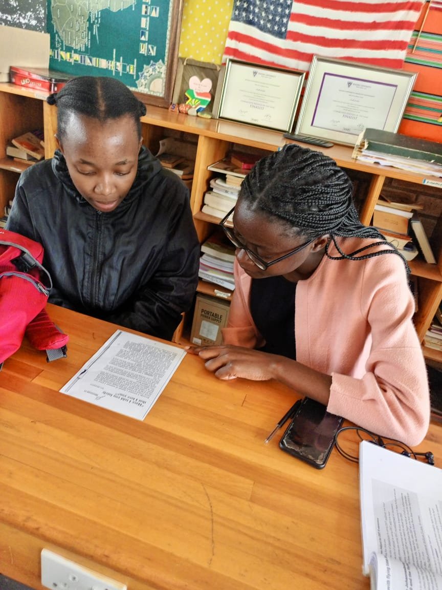 Josephine Namayi with Student