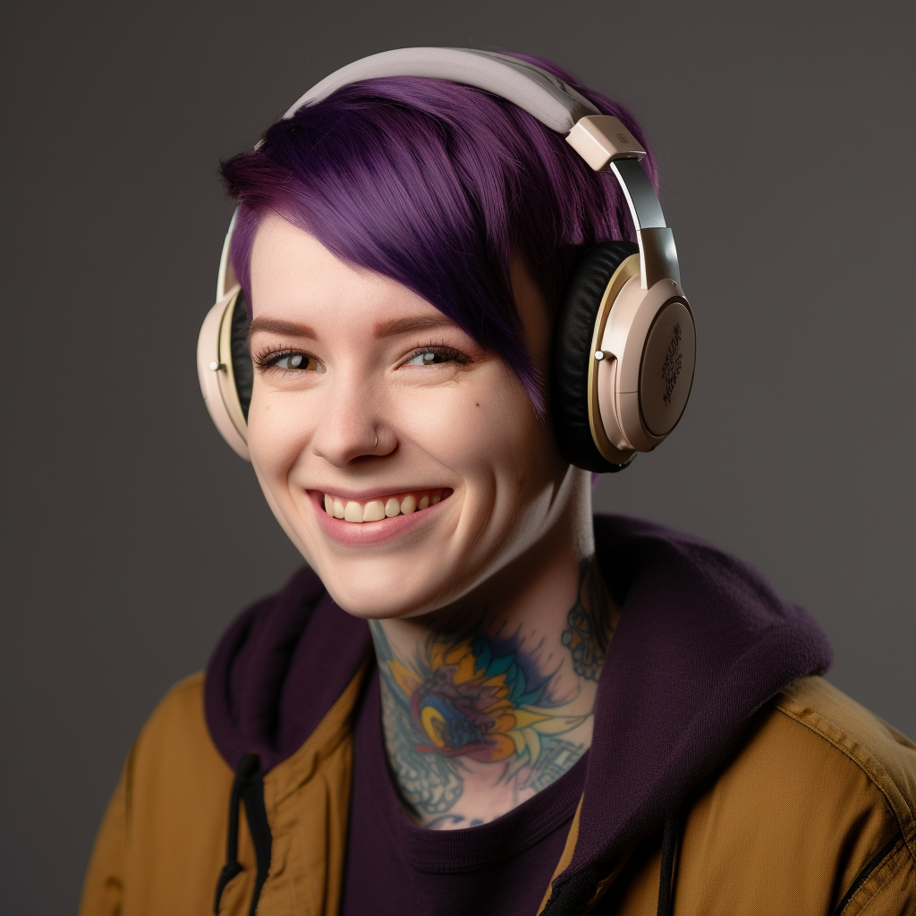 Jen_Palmer_woman_wearing_purple_headphones_is_smiling_in_a_swea_e64e8430-88de-4b4c-8011-3c103e2a7cf4.png