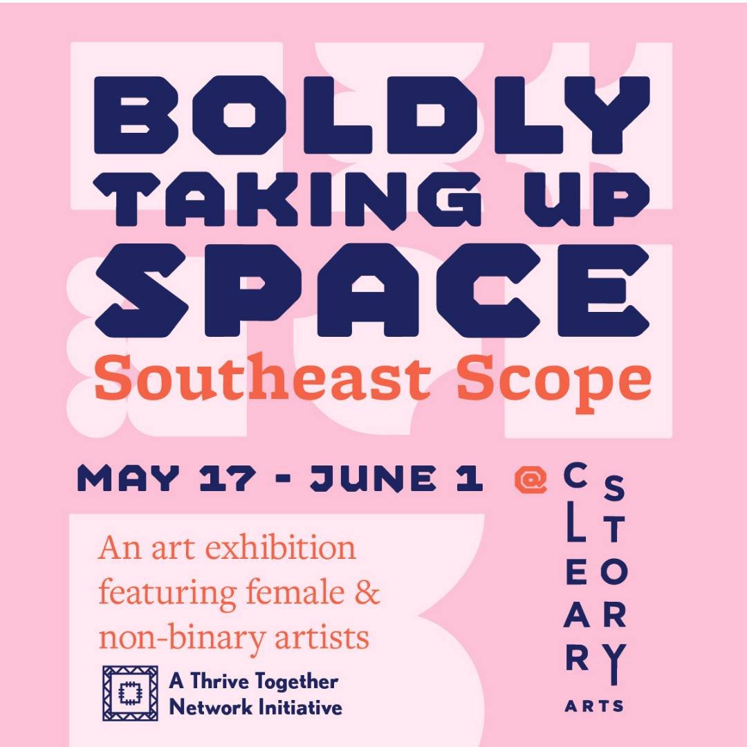 So grateful to be part of Boldly Taking Up Space: Southeast Scope! 
The exhibition is at Clear Story Arts in Chattanooga, TN from May 17th - June 1st
.
Big thanks to @rosiefitzgerrel for making all the amazing graphics!
.
#takingupspace2024 #takingup