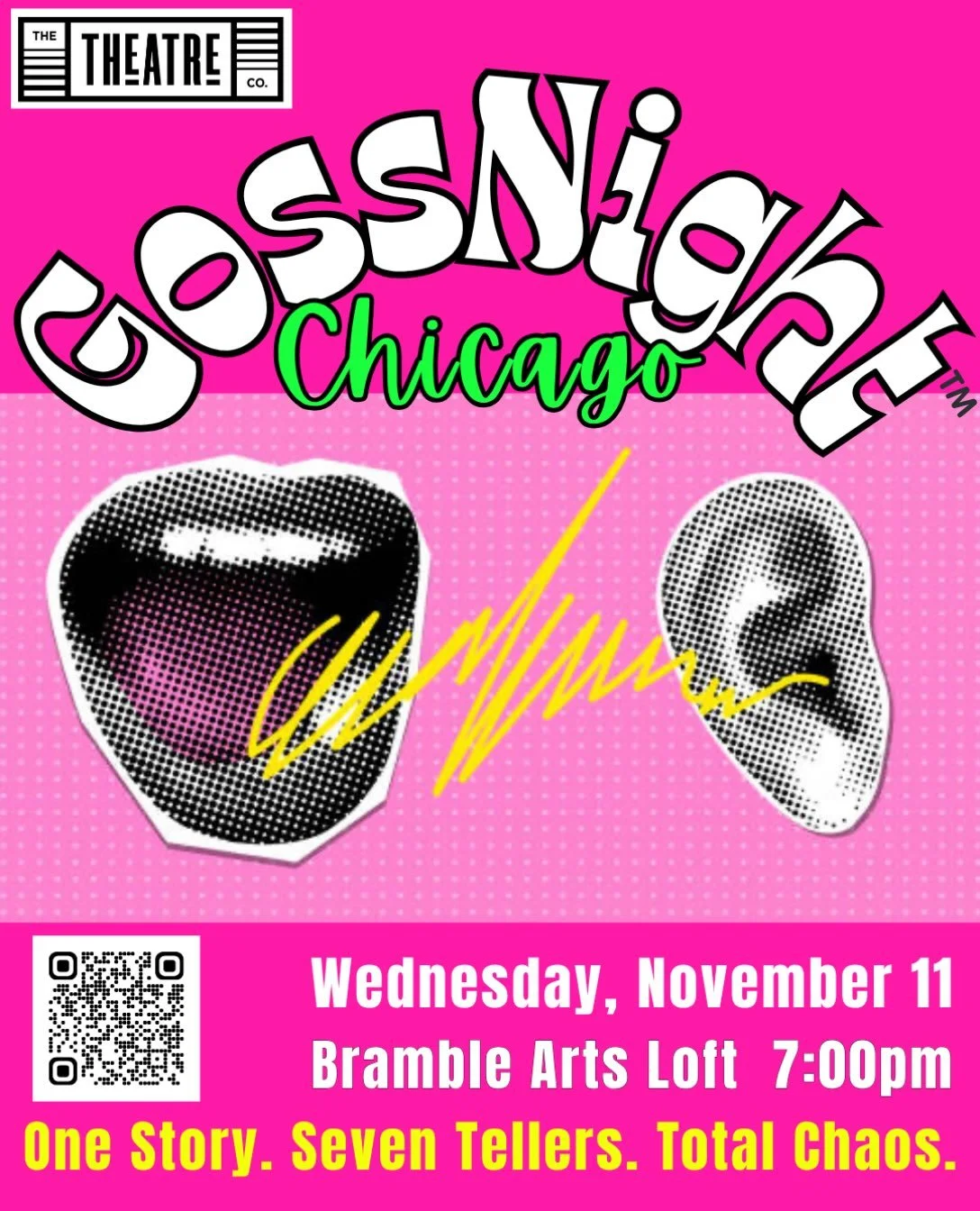 GossNight CHICAGO is back November 11! 
Tickets on sale now!
Link in Bio 🎟️ 
#gossnight #thetheatreco #chicagocomedy #andersonville