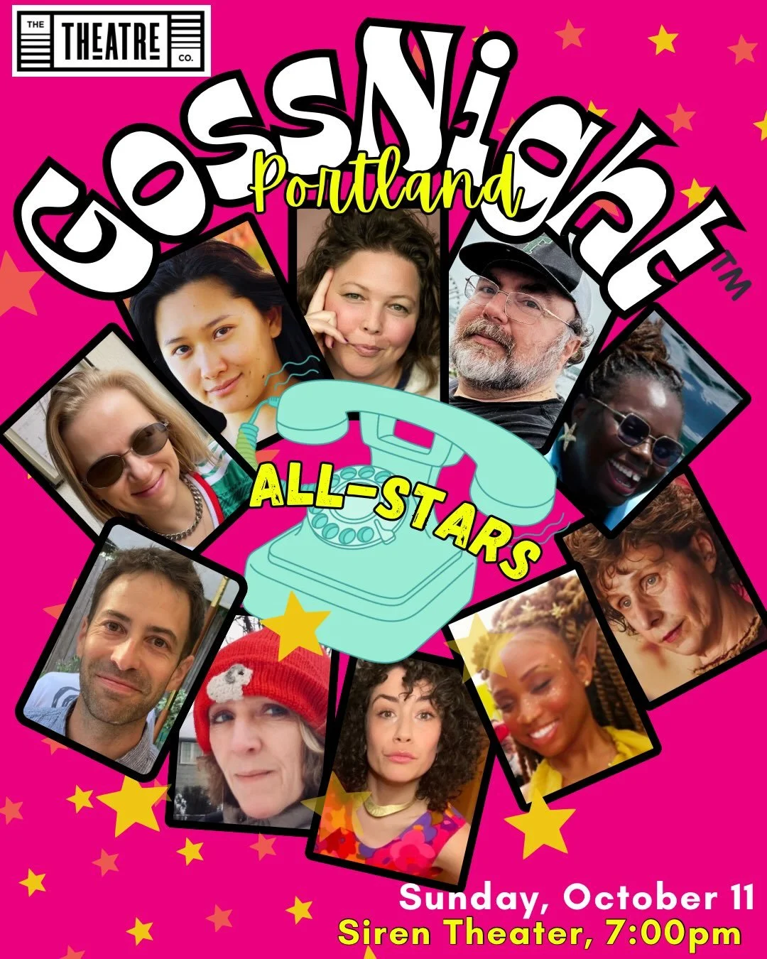 One True Story. Seven Versions. Absolute chaos. 🎭💥

If you love good comedy and terrible listeners, you need to be at The Siren Theater next Sunday, October 11. We are celebrating one year of GossNight Portland with an exclusive ALL-STARS Anniversa