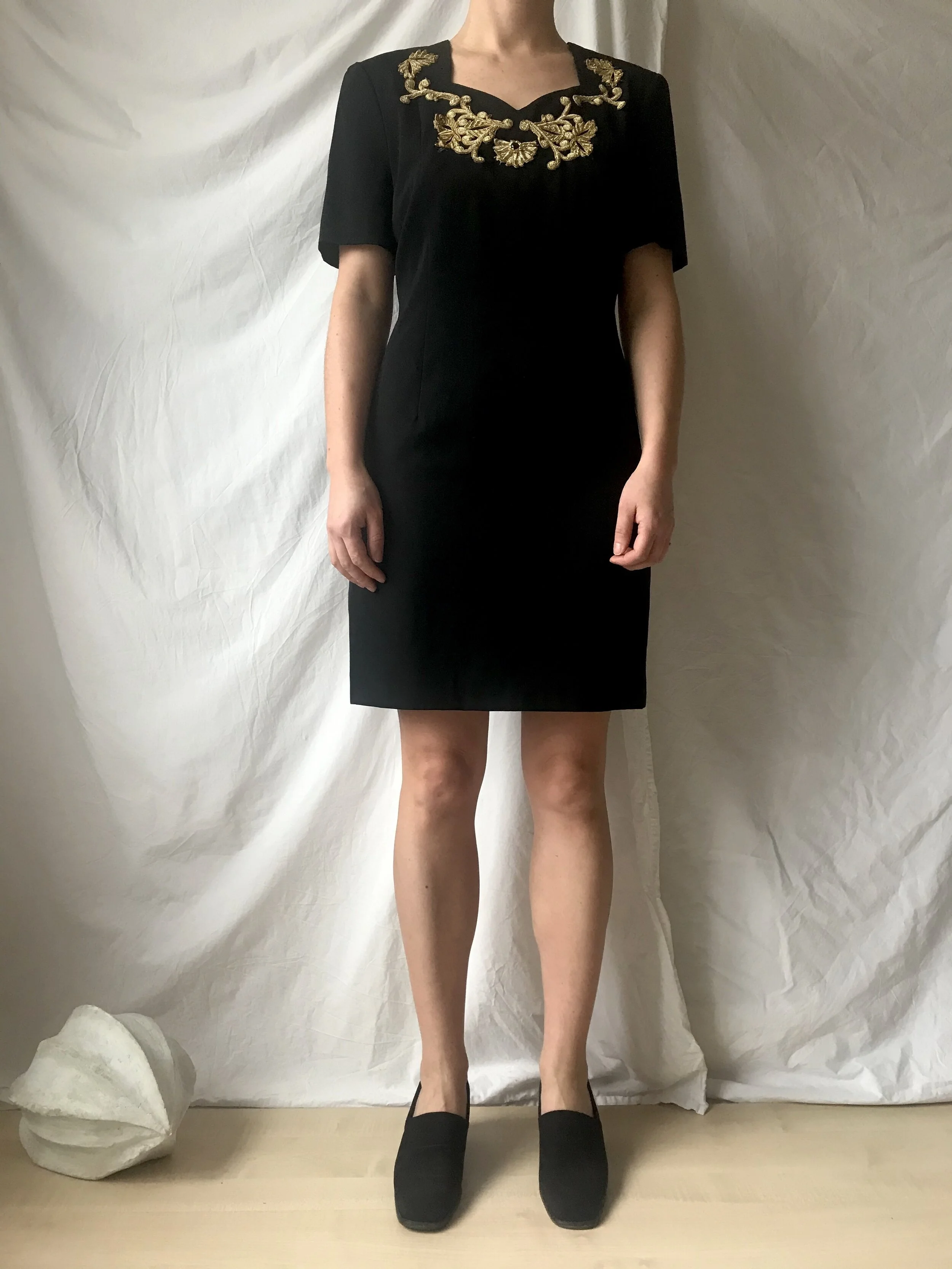vintage-party-dress-black-wool