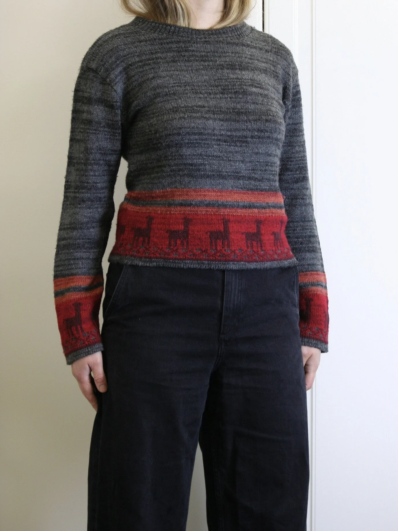 vintage novelty wool sweater women