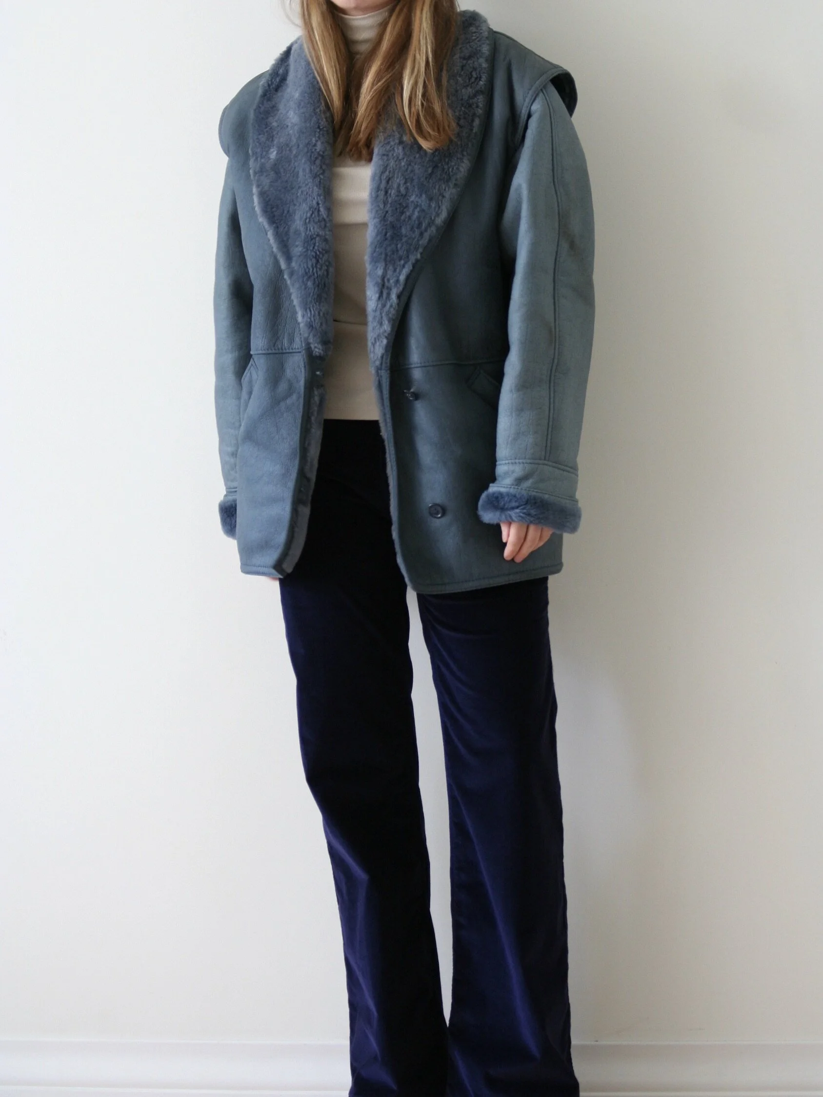 70s shearling coat women