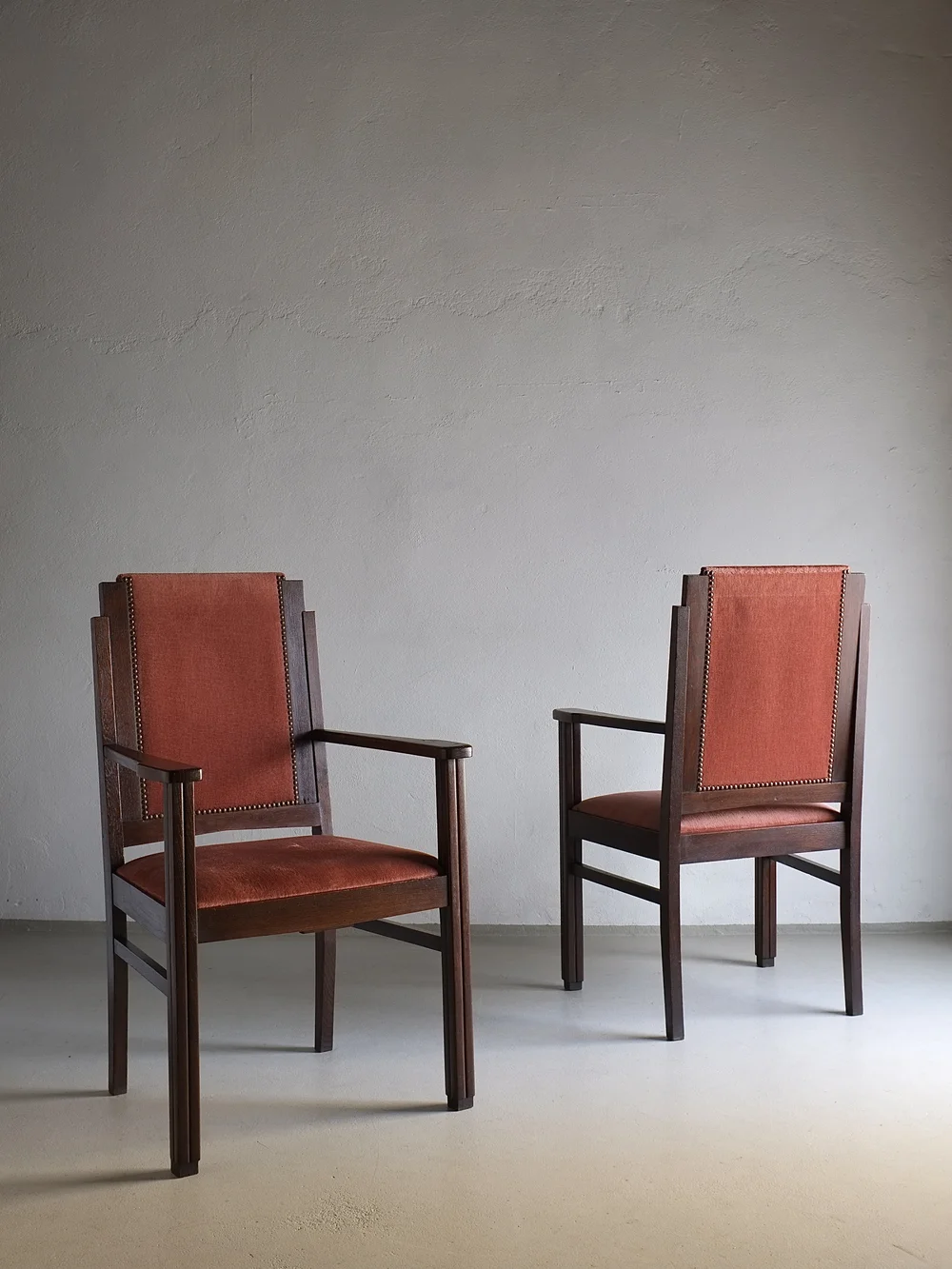 Vintage School chair Netherlands oak