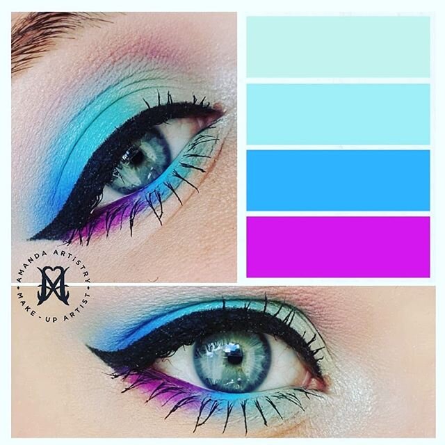 Playing with colour 👩🏻&zwj;🎨 I want to say a big HELLO 👋🏻 to all my new followers this week. What would you all like to see more of - comment with the emoji ⬇️ Colour shadow💚 Smokey eyes🖤 Natural eyes🤎 Lip art❤ Cut crease💜 Bridal eyes🤍 If t