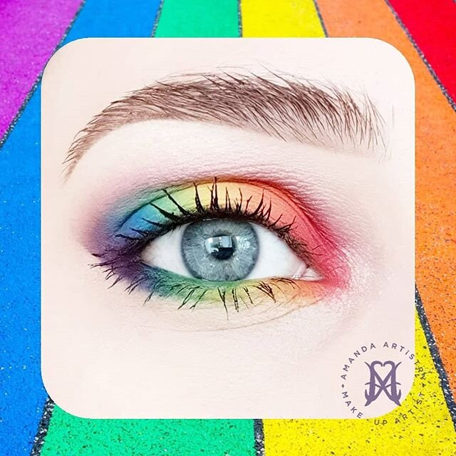 🌈🌈🌈 #loveislove🌈 #love #loveislove #colour #nofilter #makeup #makeuplook #rainbow #colourful #blending #eyeart #eyemakeup #artistryamanda #instamakeup #instagood #beyou #rainbowmakeup #weekendvibes #daylight #abh #illamasqua #katvondbeauty #eyebr