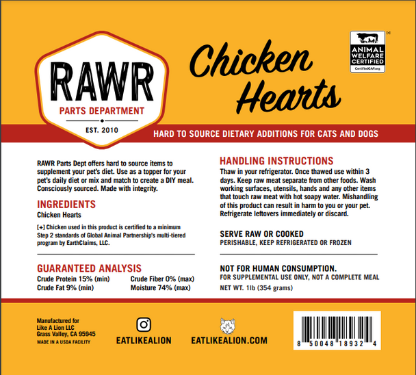 RAWR Chicken Heart 1#