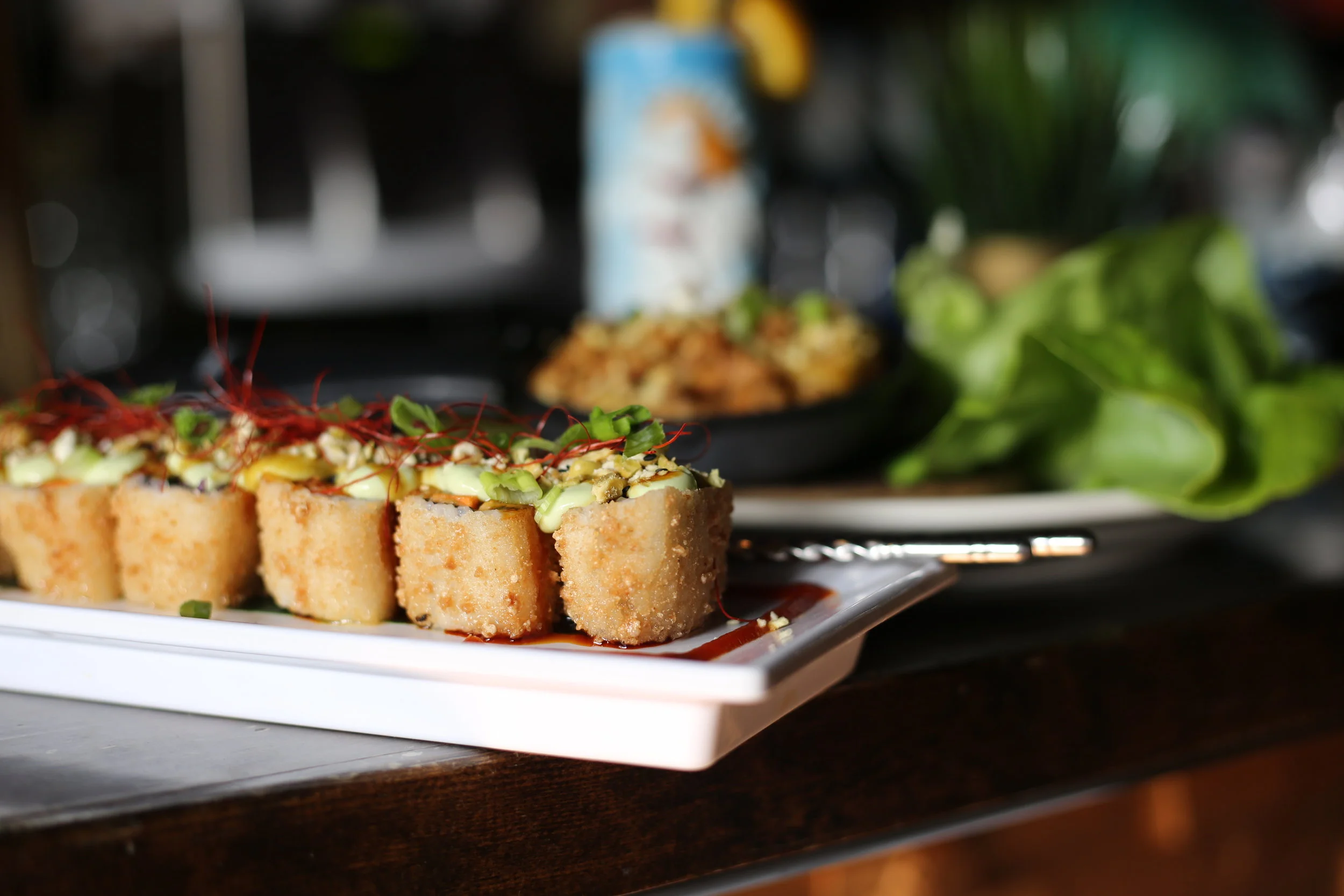 No Bones Volcano Roll